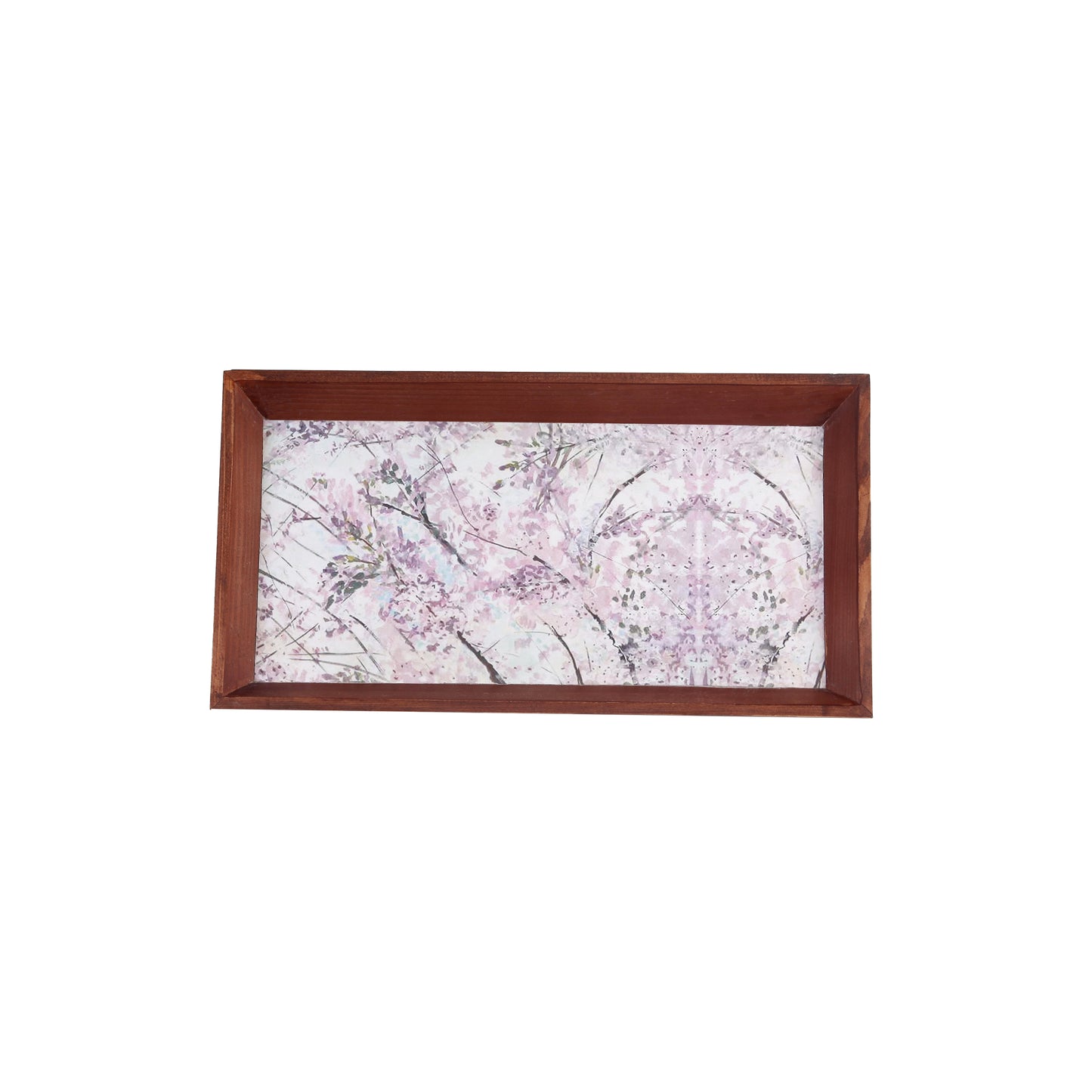 A Tiny Mistake Wisteria Rectangle Wooden Serving Tray, 35 x 20 x 2 cm