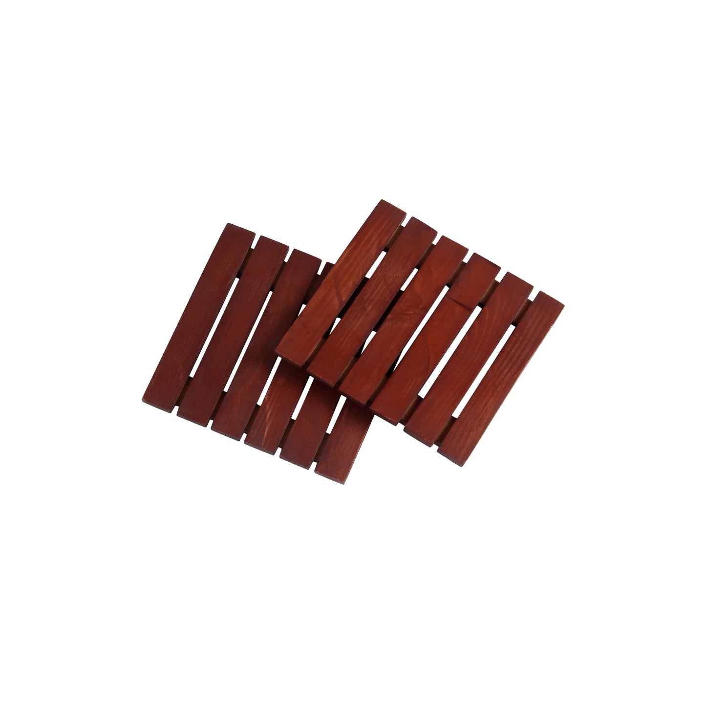 A Tiny Mistake Pine Wood Trivets, Place Mats, Table Accessory, Serveware, Set of 2 Trivets, Coasters for The Table, 15.9 x 15.3 x 1.5 cm (Dark)