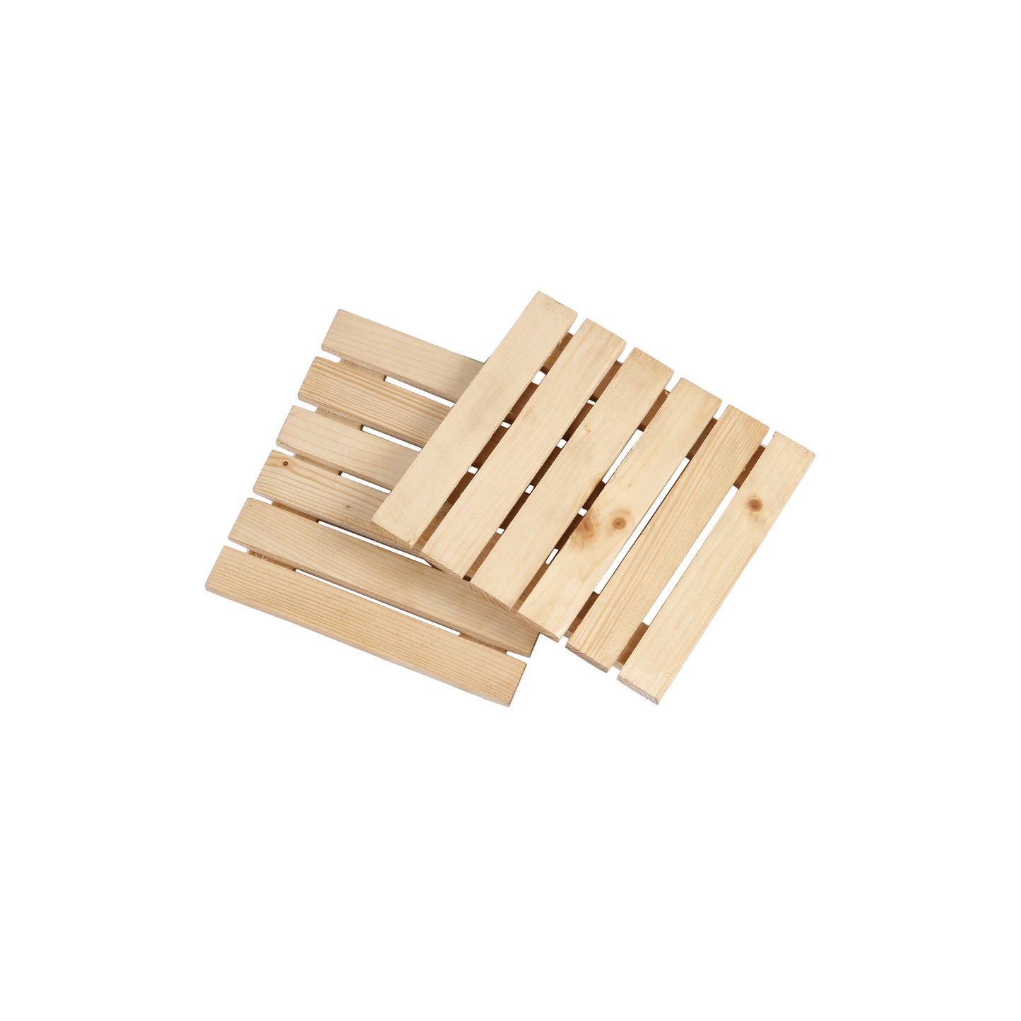 A Tiny Mistake Pine Wood Trivets, Place Mats, Table Accessory, Serveware, Set of 2 Trivets, Coasters for The Table, 15.9 x 15.3 x 1.5 cm (Natural)