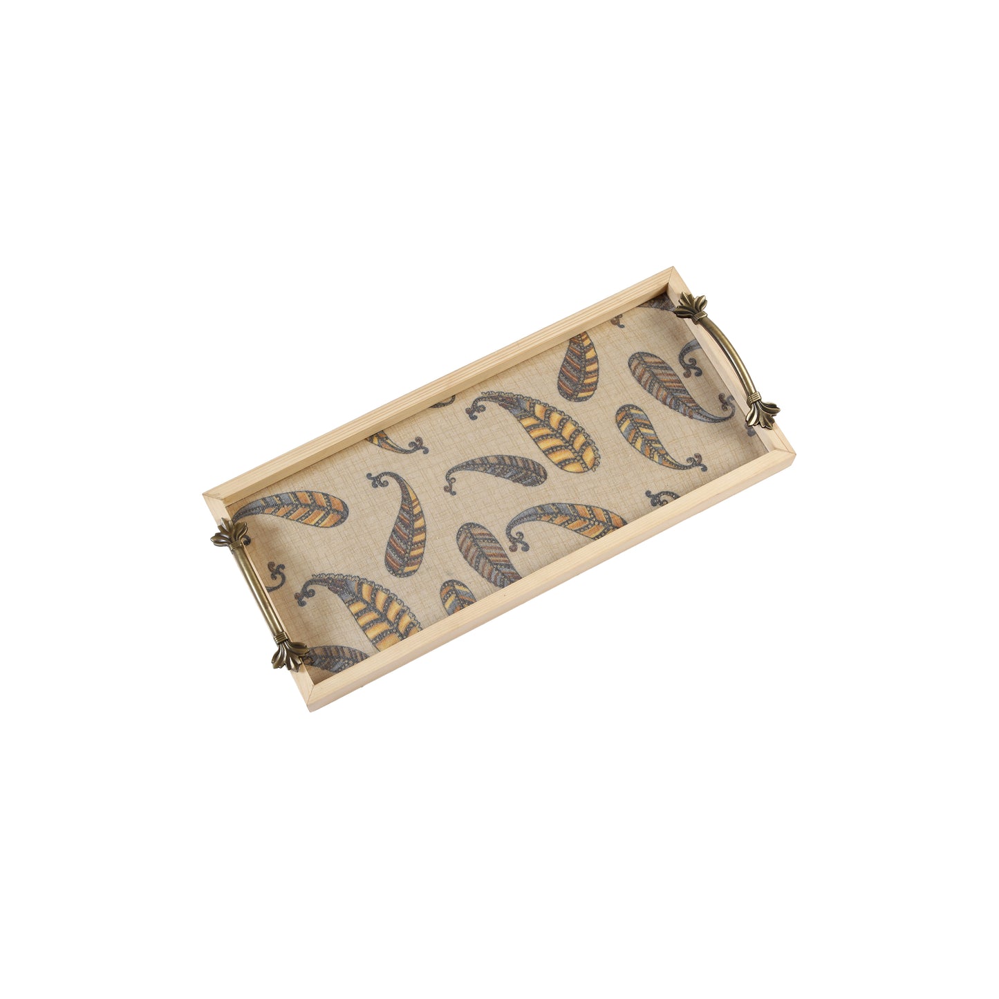 A Tiny Mistake Kairi Pine Tray with Handle Serving Pine Wood Tray