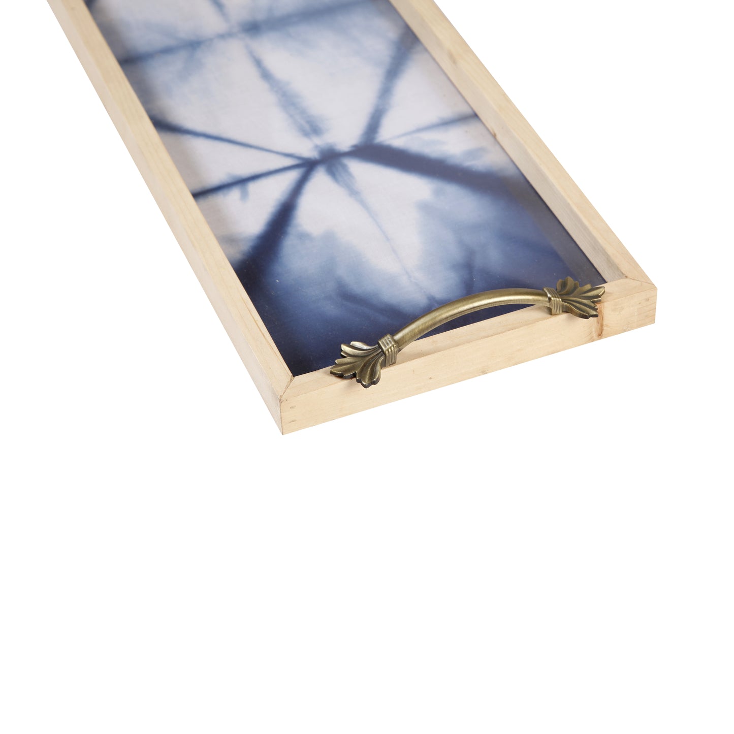A Tiny Mistake Patang Pine Tray with Handle Serving Pine Wood Tray