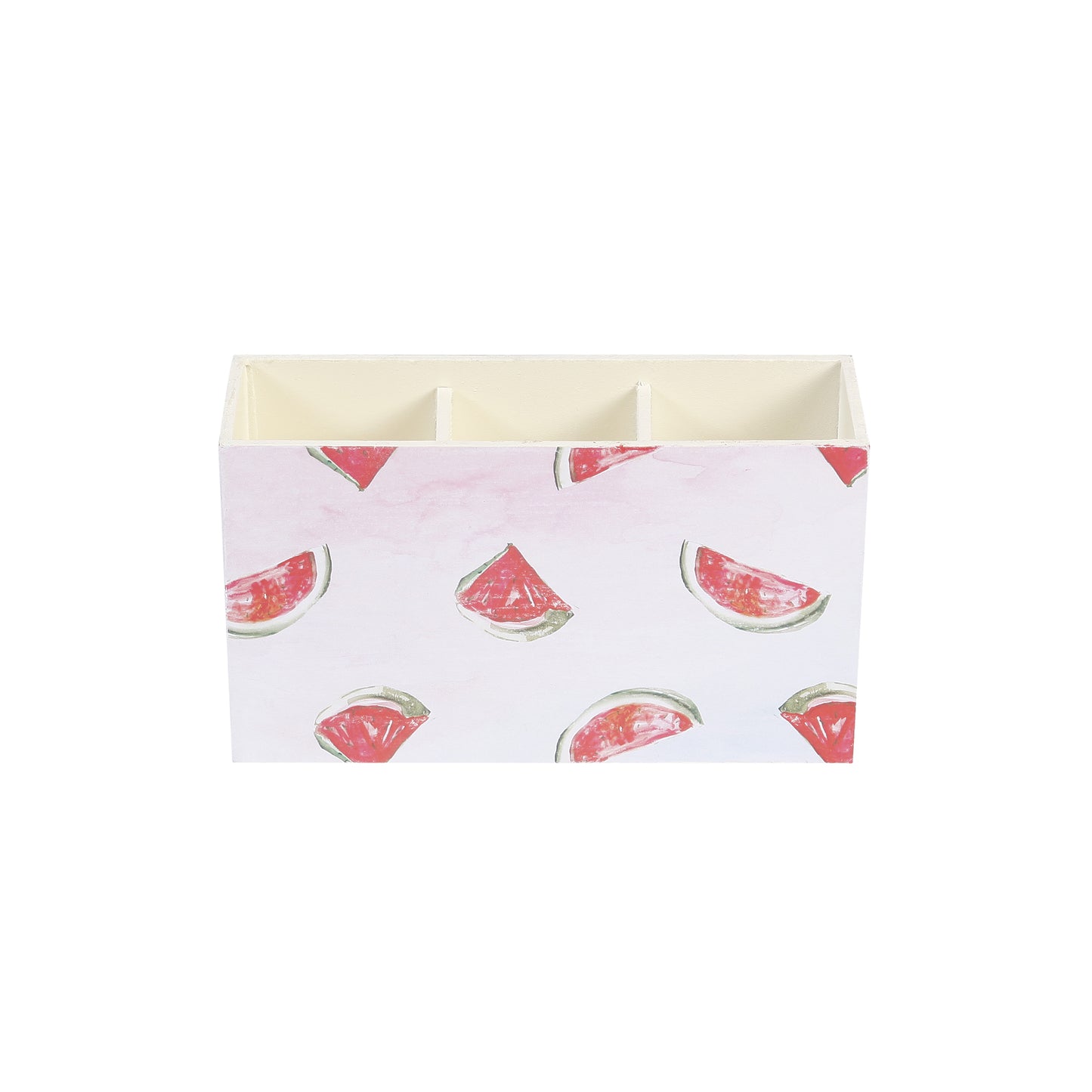 A Tiny Mistake Watermelon Wooden Cutlery Holder, 18 x 10 x 6.5 cm