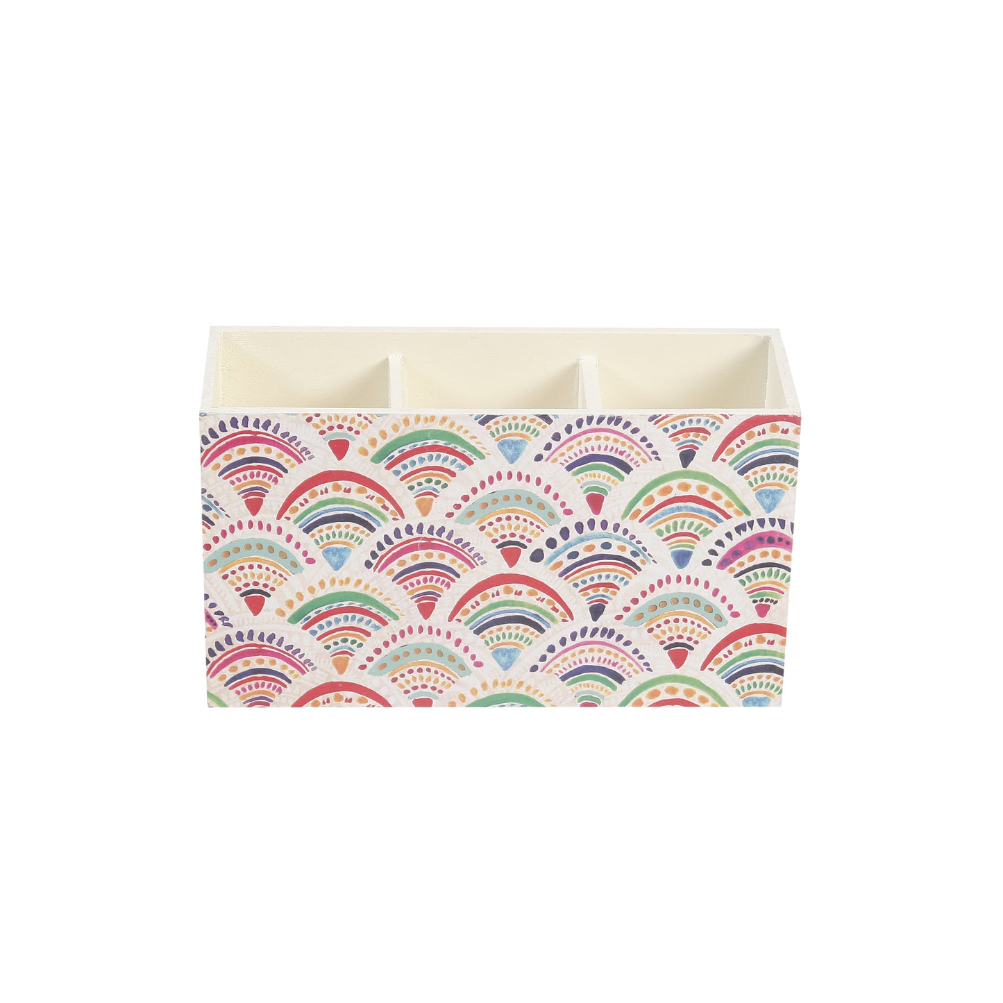 A Tiny Mistake Pankha Wooden Cutlery Holder, 18 x 10 x 6.5 cm
