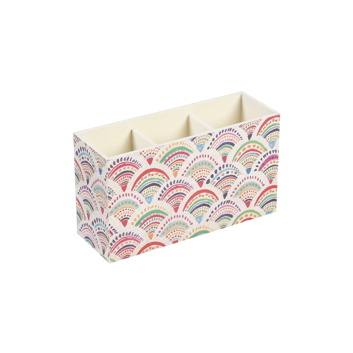 A Tiny Mistake Pankha Wooden Cutlery Holder, 18 x 10 x 6.5 cm
