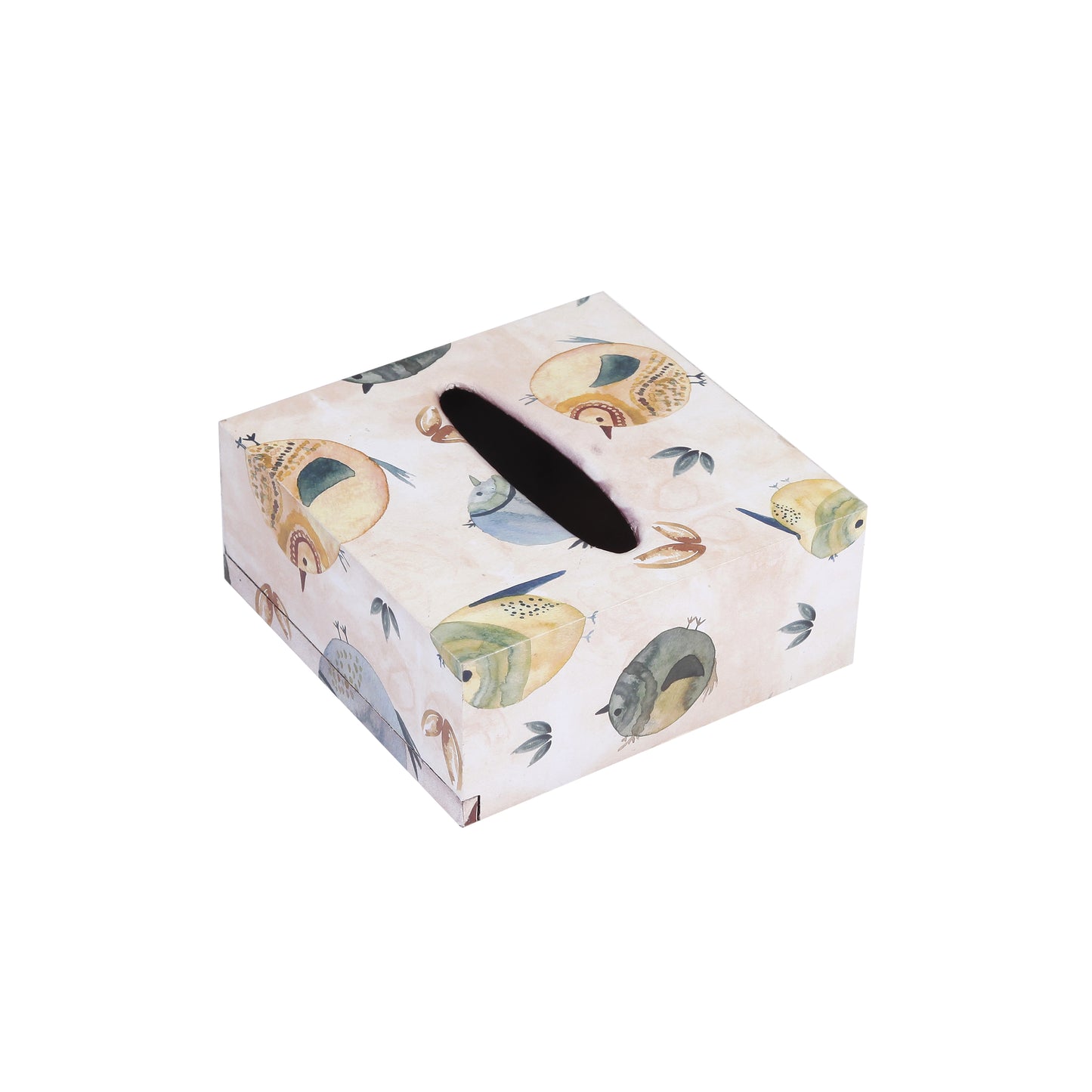 A Tiny Mistake Cute Birds Square Tissue Box, 26 x 13 x 8 cm