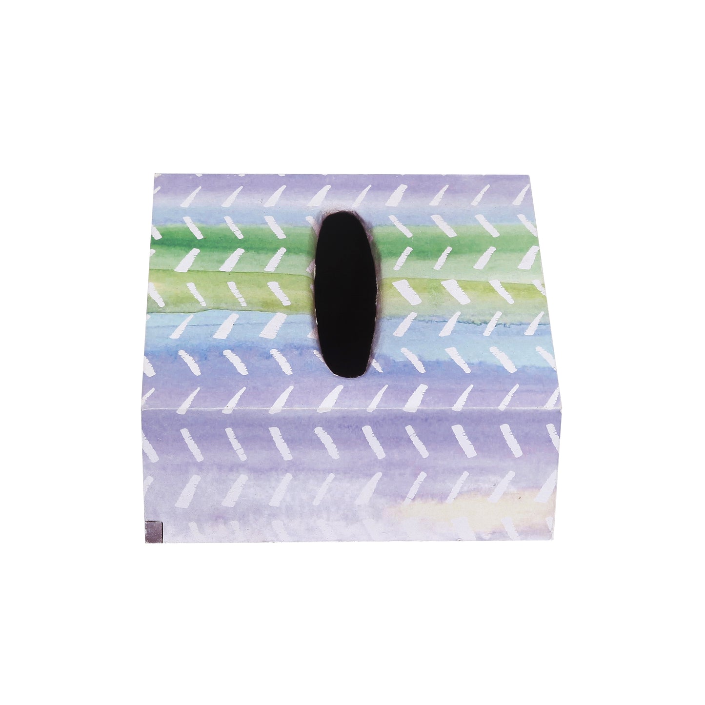 A Tiny Mistake Watercolor Lines Square Tissue Box, 26 x 13 x 8 cm