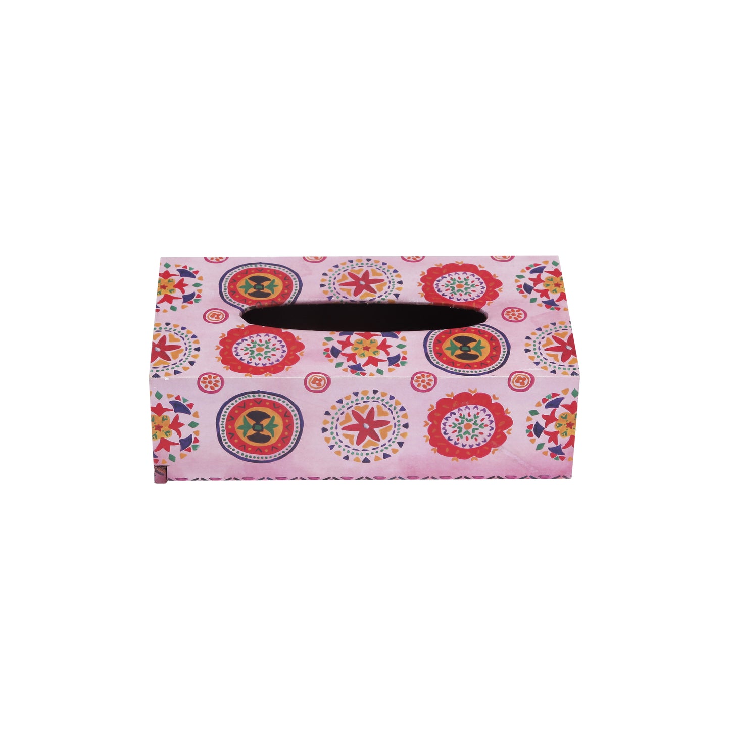 A Tiny Mistake Rangoli Rectangle Tissue Box, 26 x 13 x 8 cm