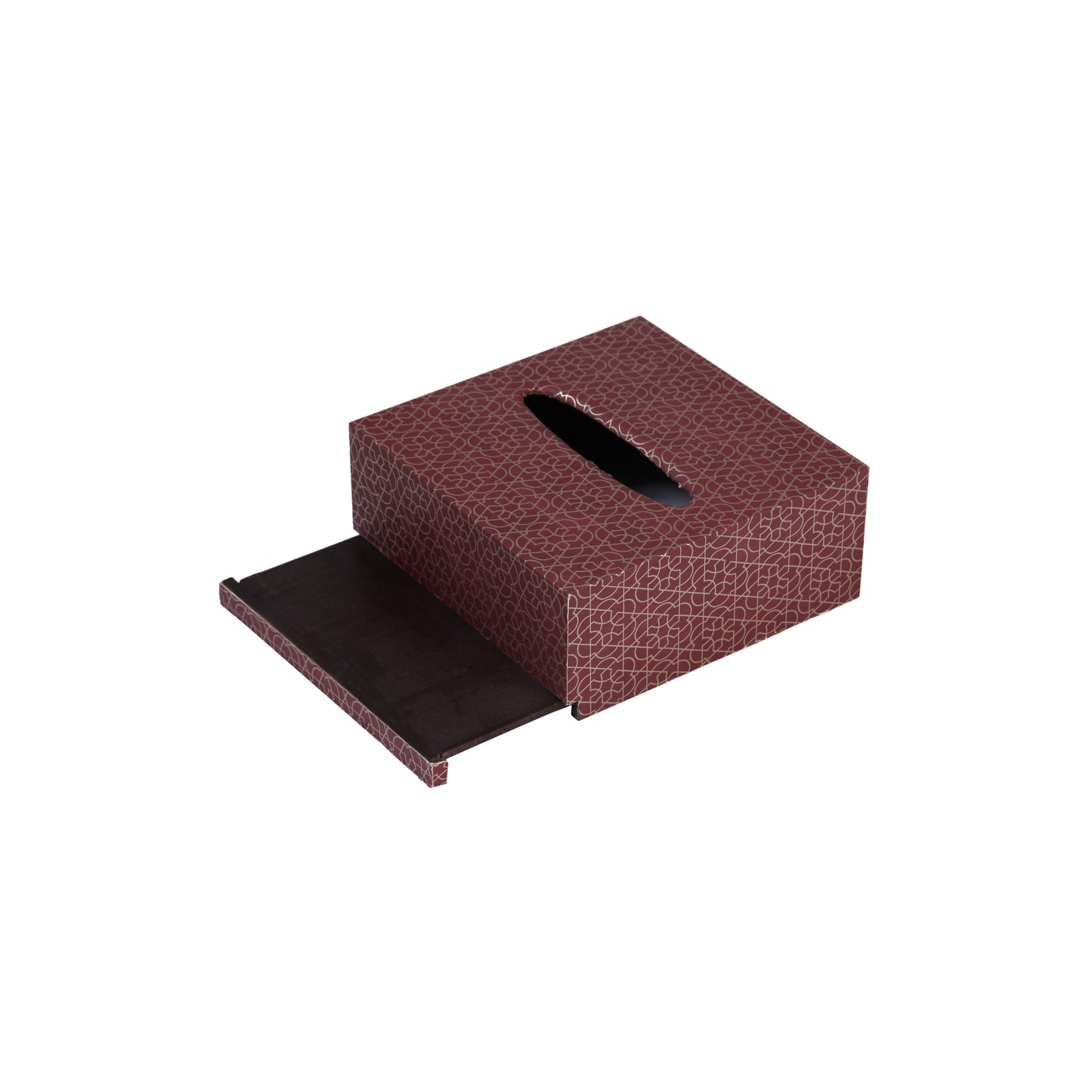 A Tiny Mistake Geometric Geru Square Tissue Box, 18 x 18 x 7.5 cm