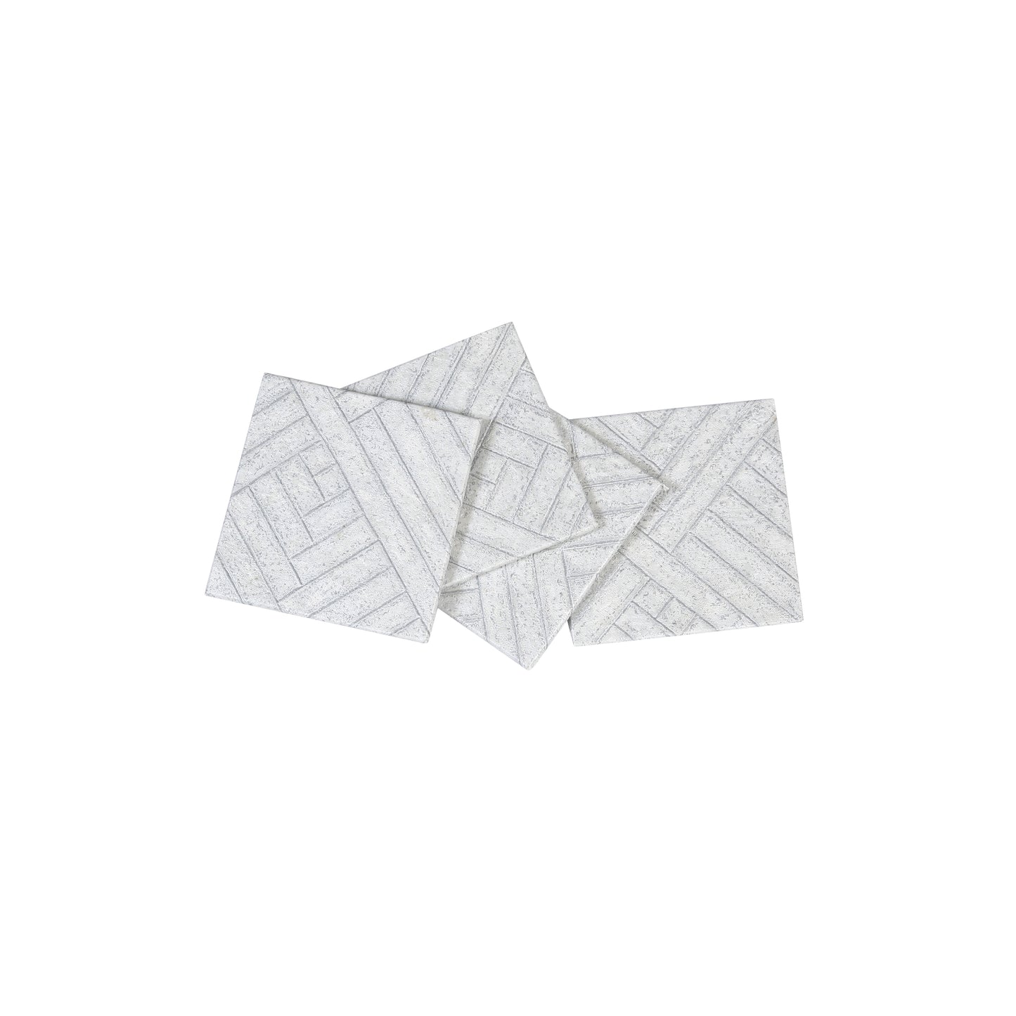 A Tiny Mistake Blue Geometric Set of 4 Coasters