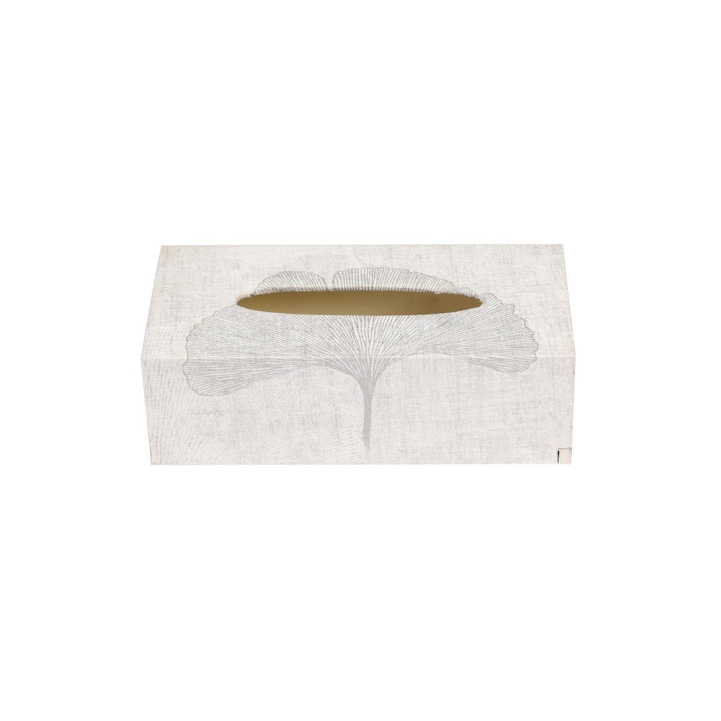 A Tiny Mistake Silver Blossom Rectangle Tissue Box, 26 x 13 x 8 cm