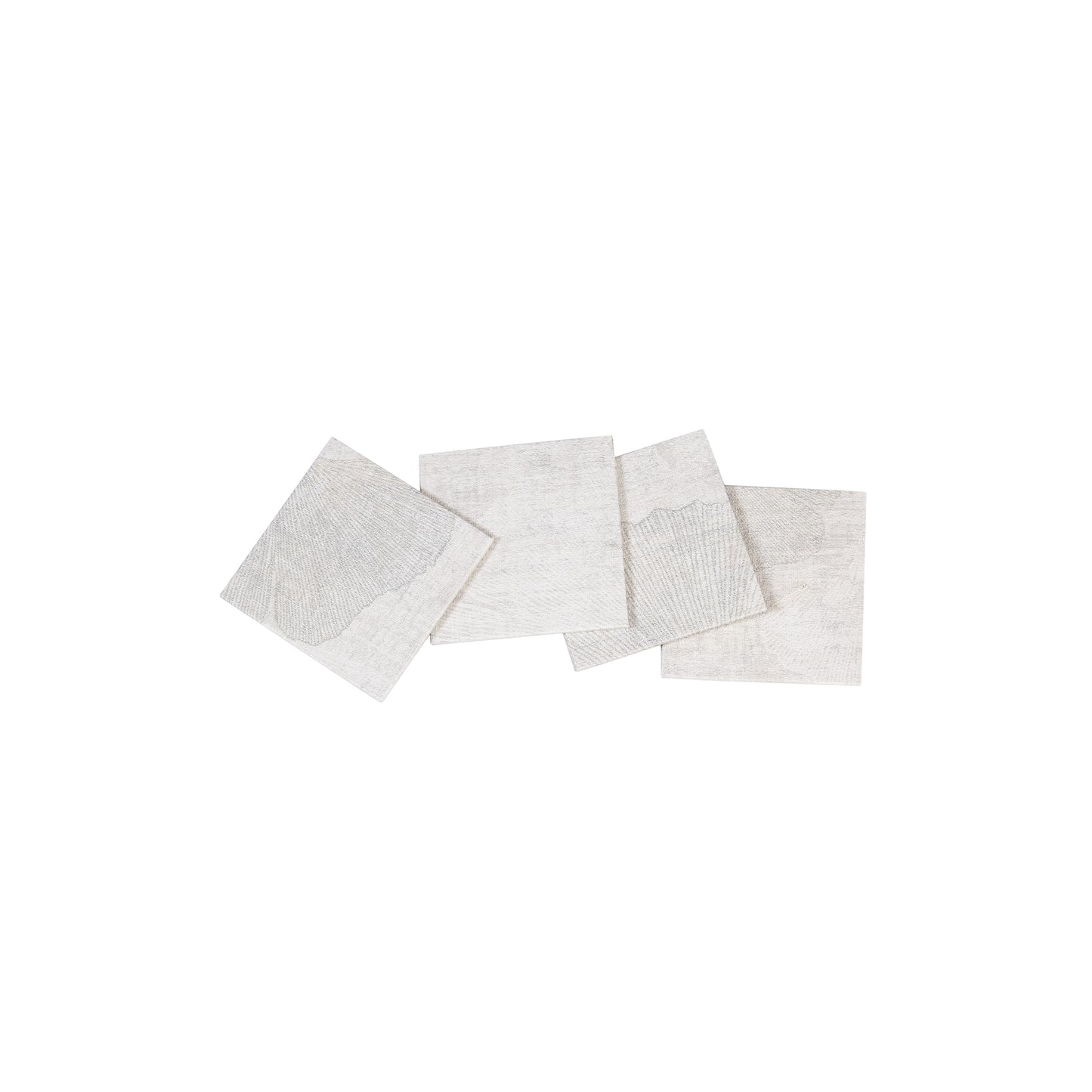 A Tiny Mistake Silver Blossom Set of 4 Coasters