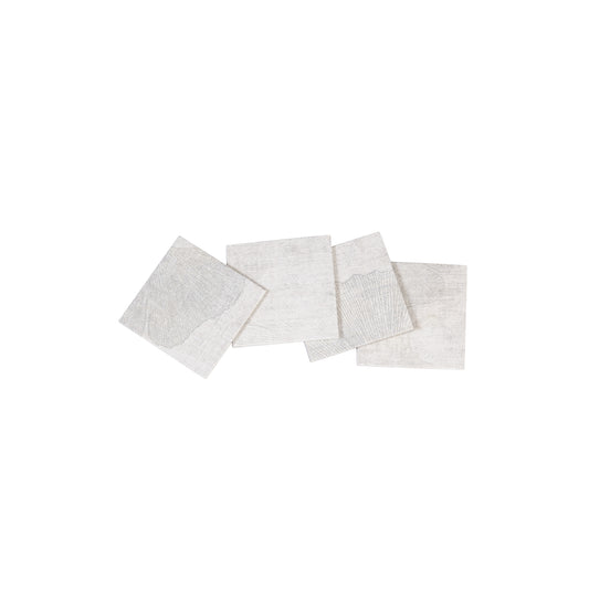 A Tiny Mistake Silver Blossom Set of 4 Coasters