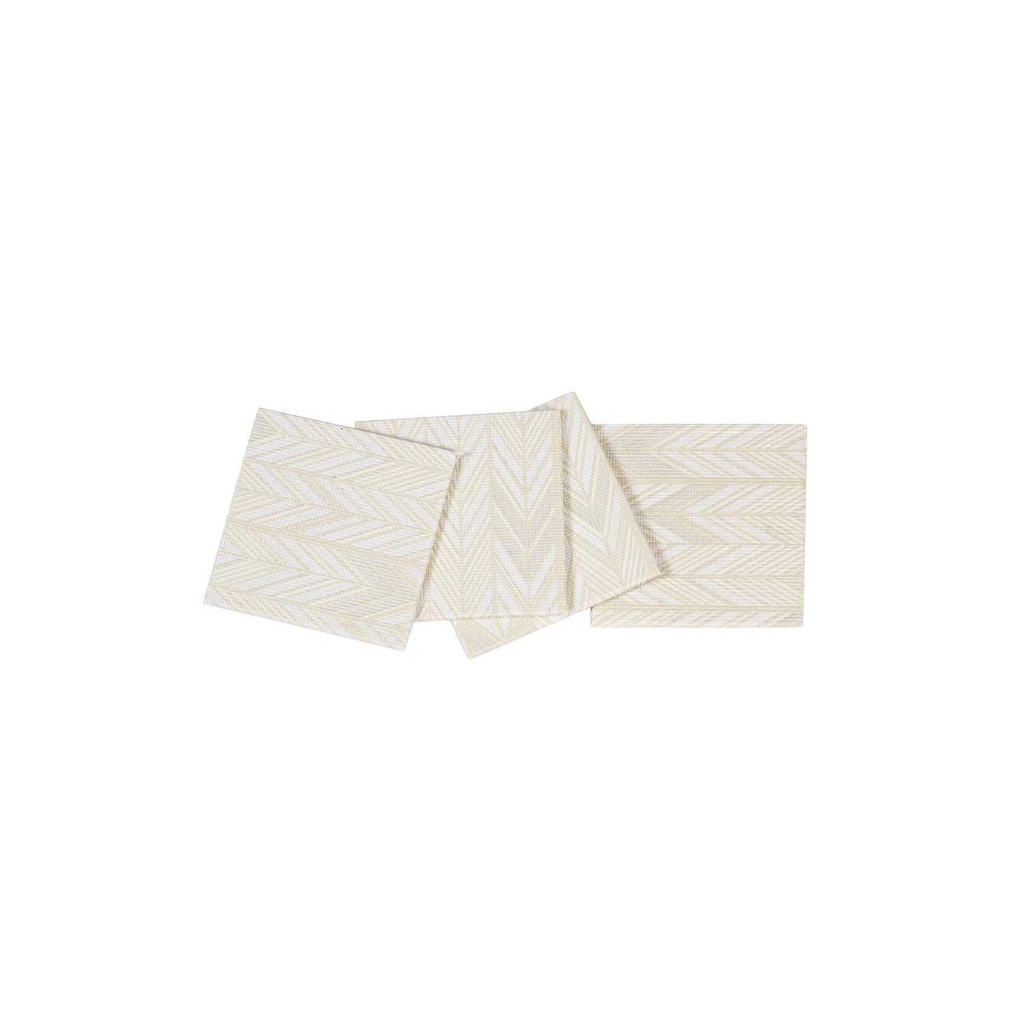 A Tiny Mistake Golden Herringbone Set of 4 Coasters
