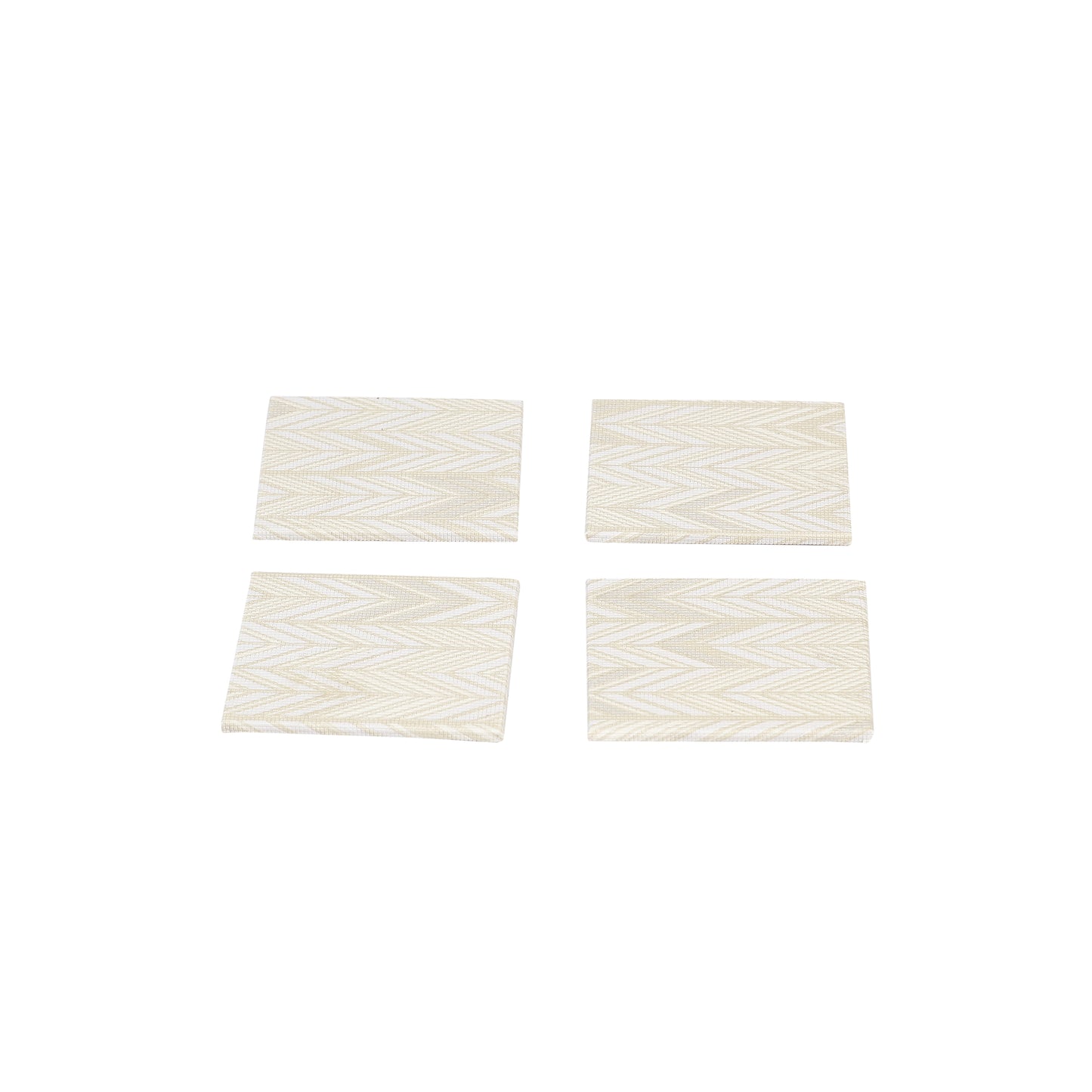A Tiny Mistake Golden Herringbone Set of 4 Coasters