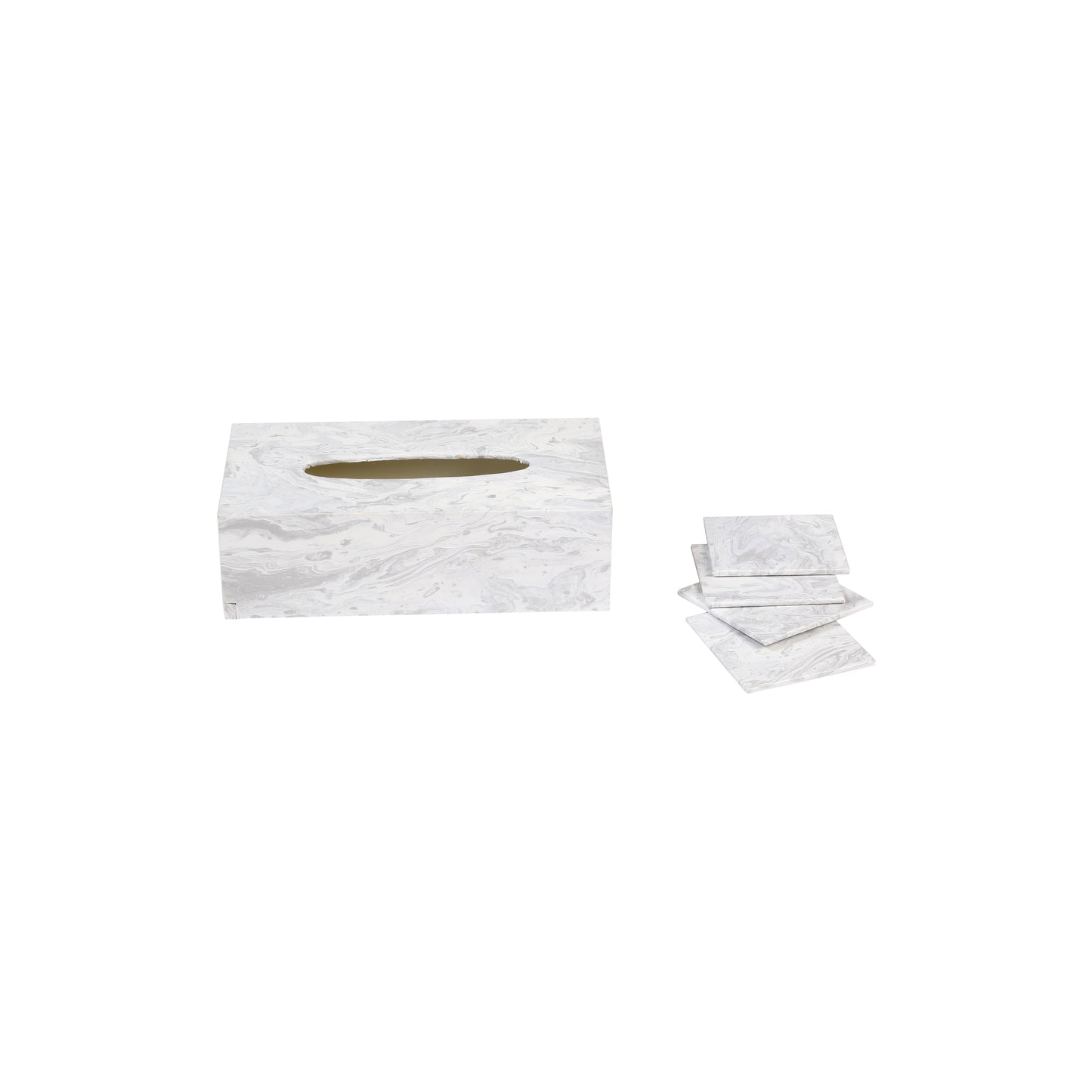 A Tiny Mistake Leherein Rectangle Tissue Box, 26 x 13 x 8 cm