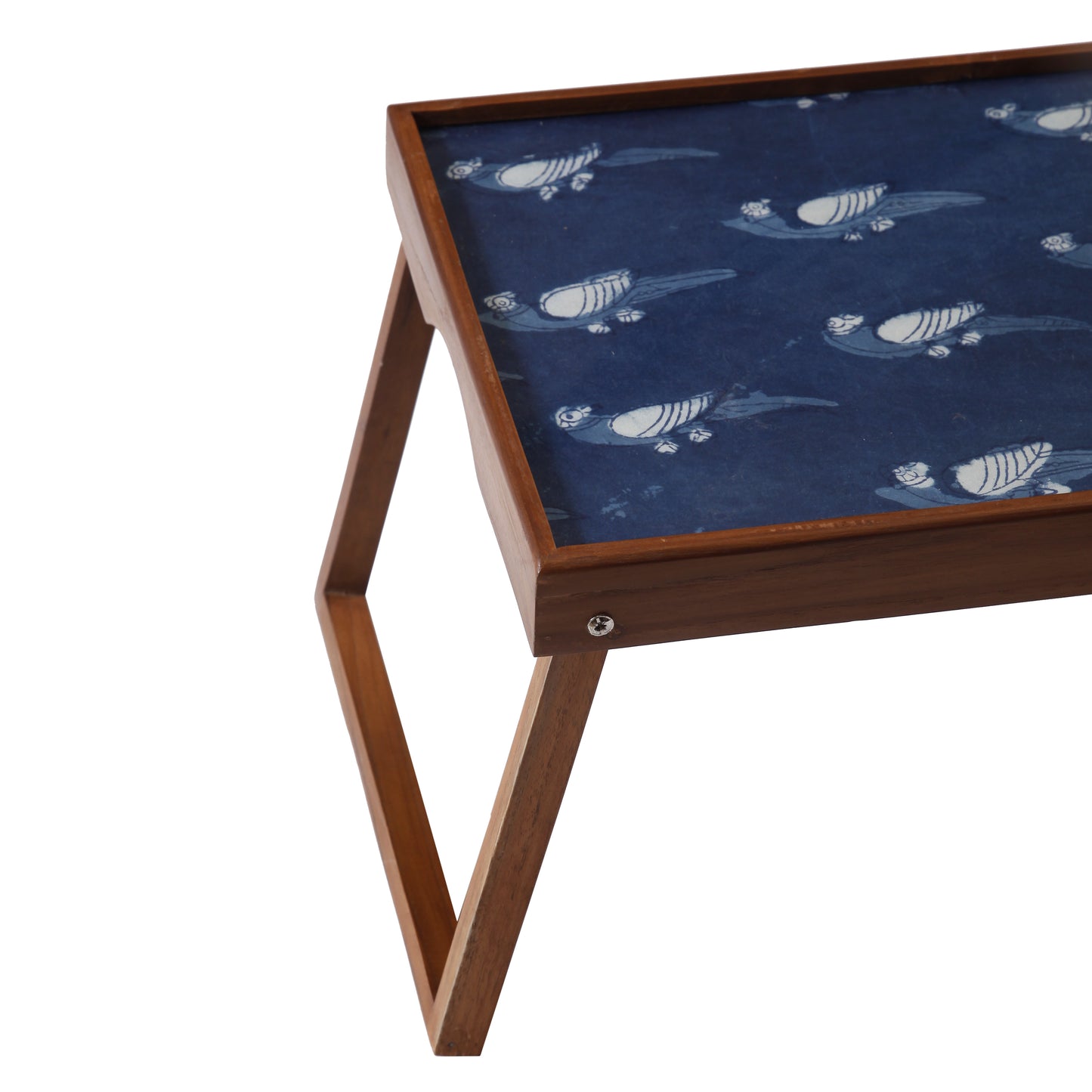 A Tiny Mistake Indigo Bird Butler Tray, Laptop Desk