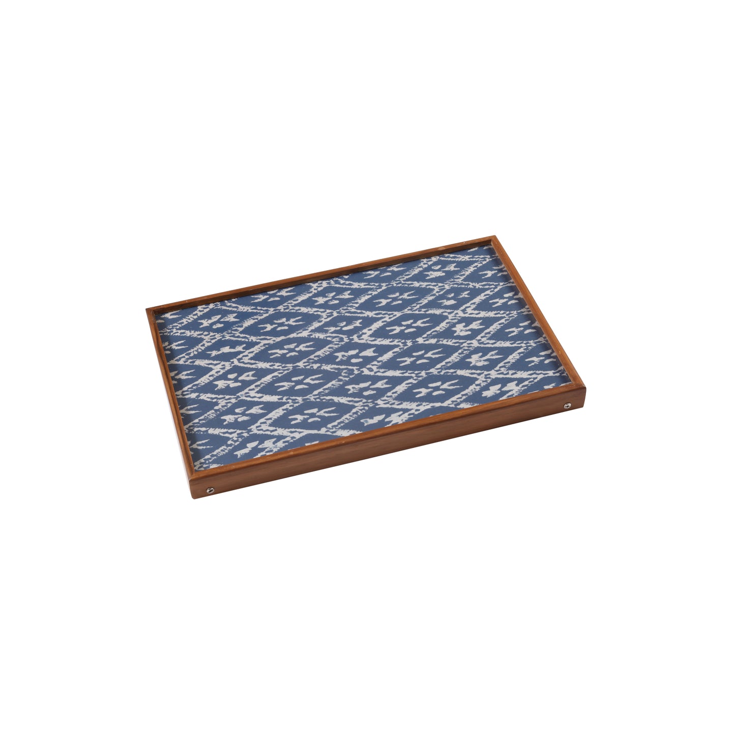 A Tiny Mistake Blue Diamond Pattern Butler Tray, Laptop Desk, Breakfast Table