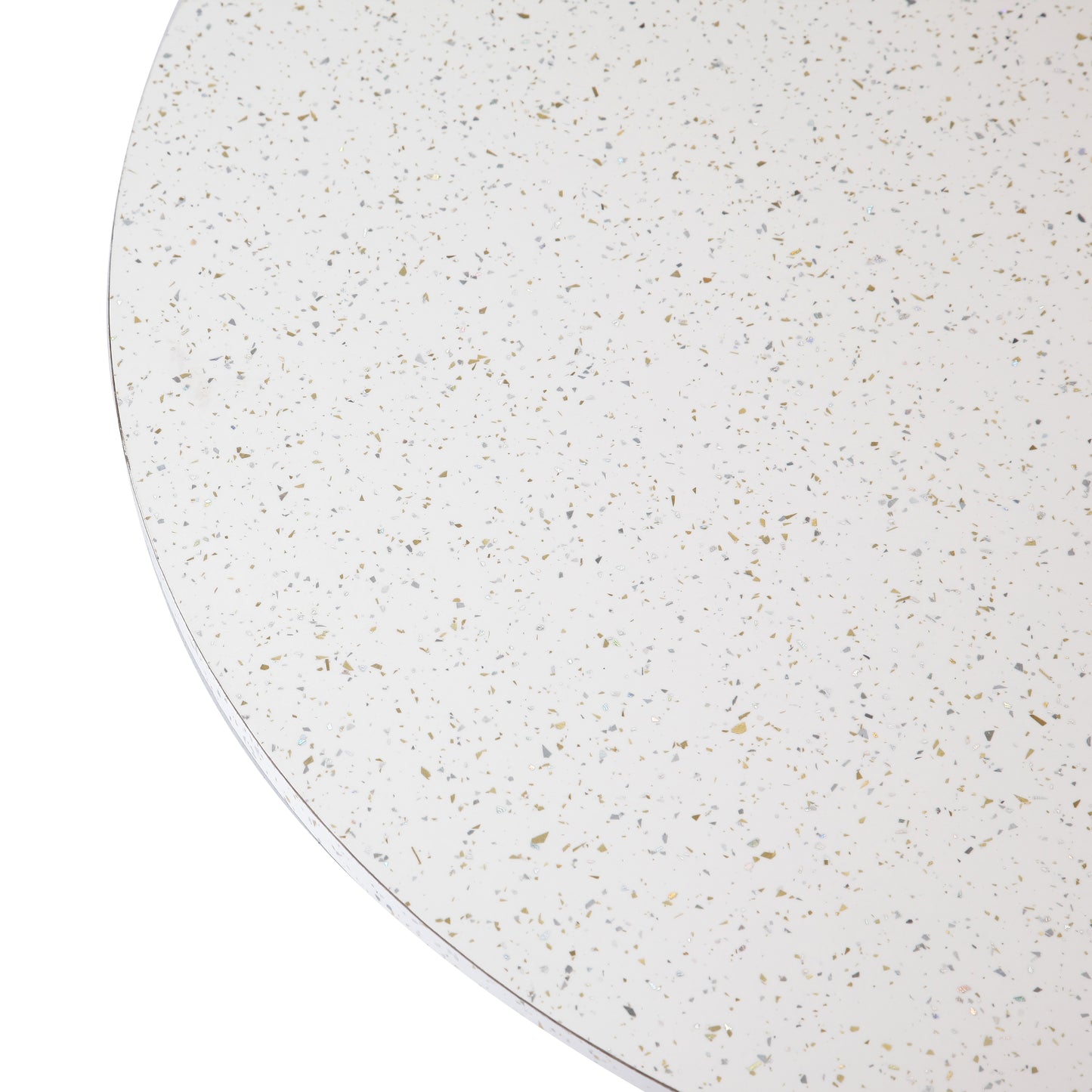 A Tiny Mistake White Granite Wooden Table Turner, Dining Table Organisation, Lazy Susan for Dining Room Decor