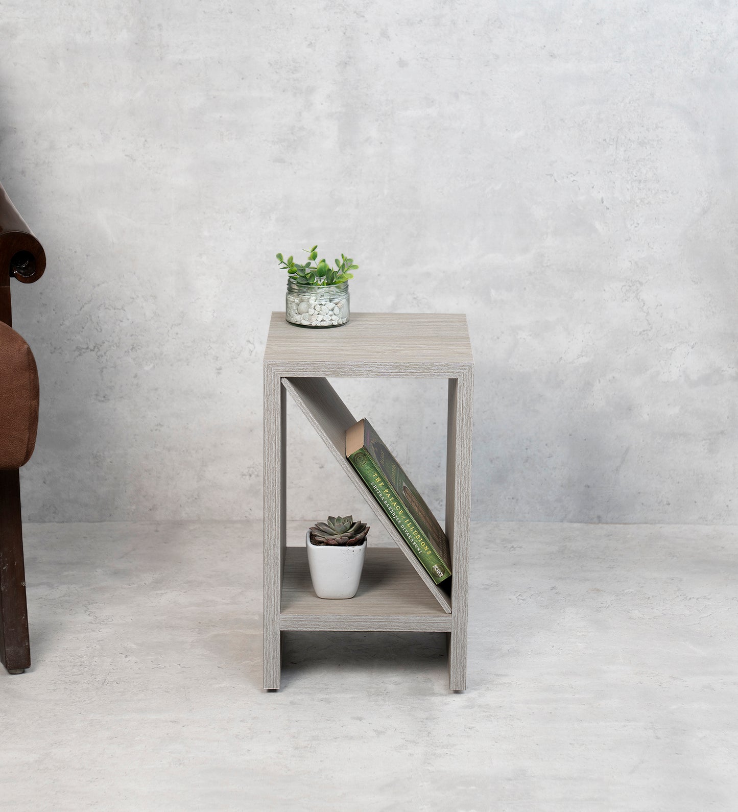 Bevel - Side Table, Small Storage and Decor, End Table, Living and Bedroom Decor, Wooden Table