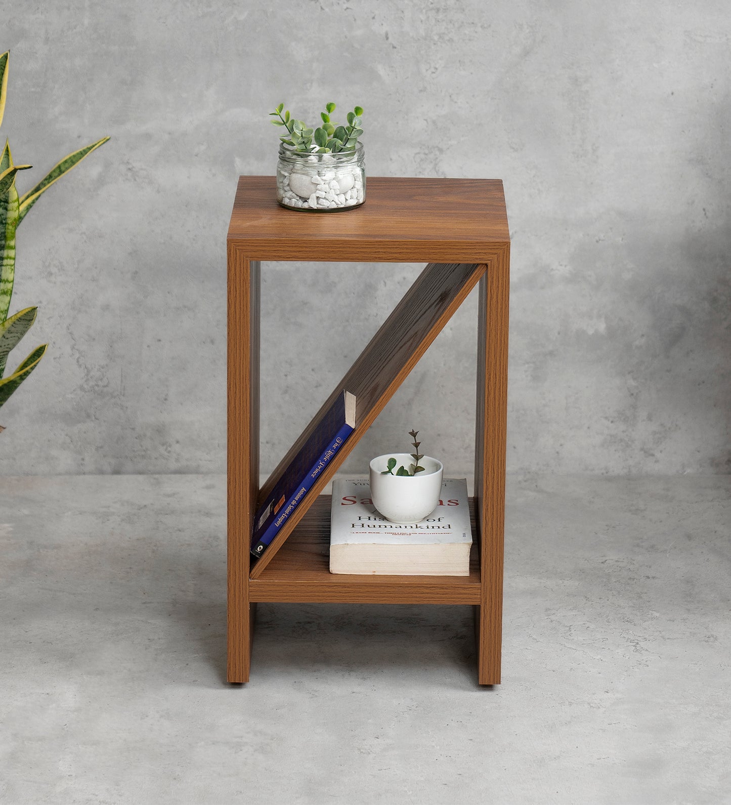 Bevel - Side Table, Small Storage and Decor, End Table, Living and Bedroom Decor, Wooden Table