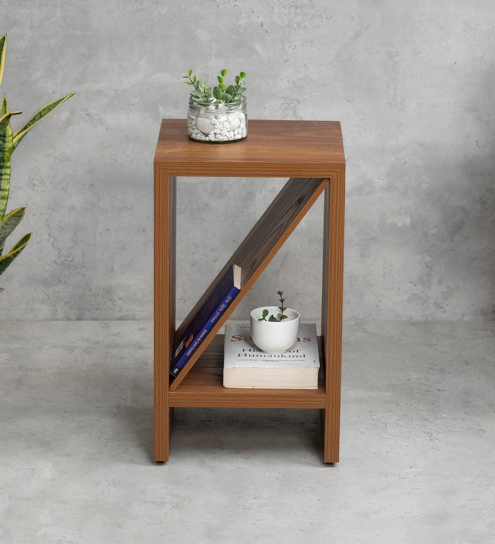 Bevel - Side Table, Small Storage and Decor, End Table, Living and Bedroom Decor, Wooden Table