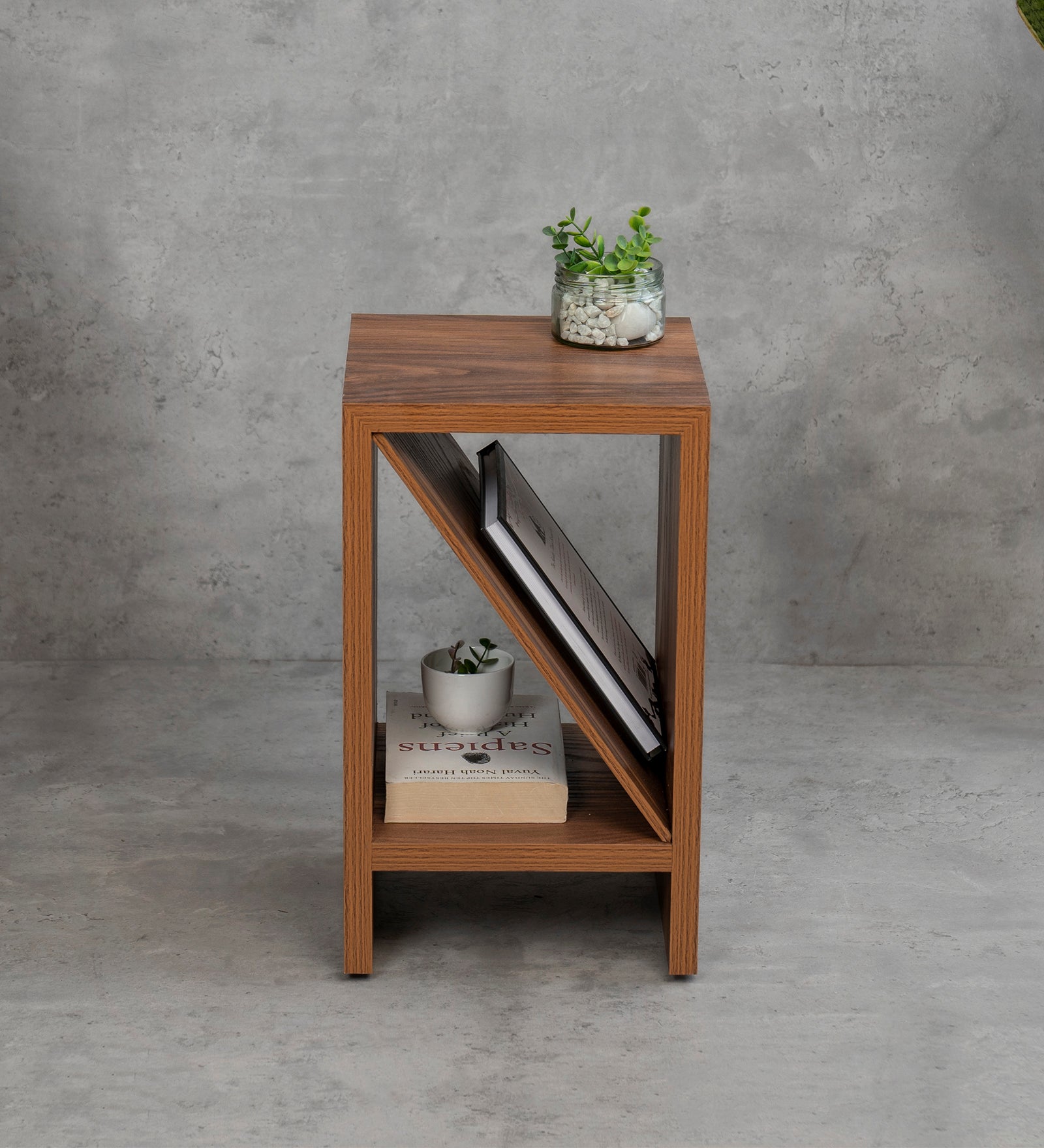 Bevel - Side Table, Small Storage and Decor, End Table, Living and Bedroom Decor, Wooden Table