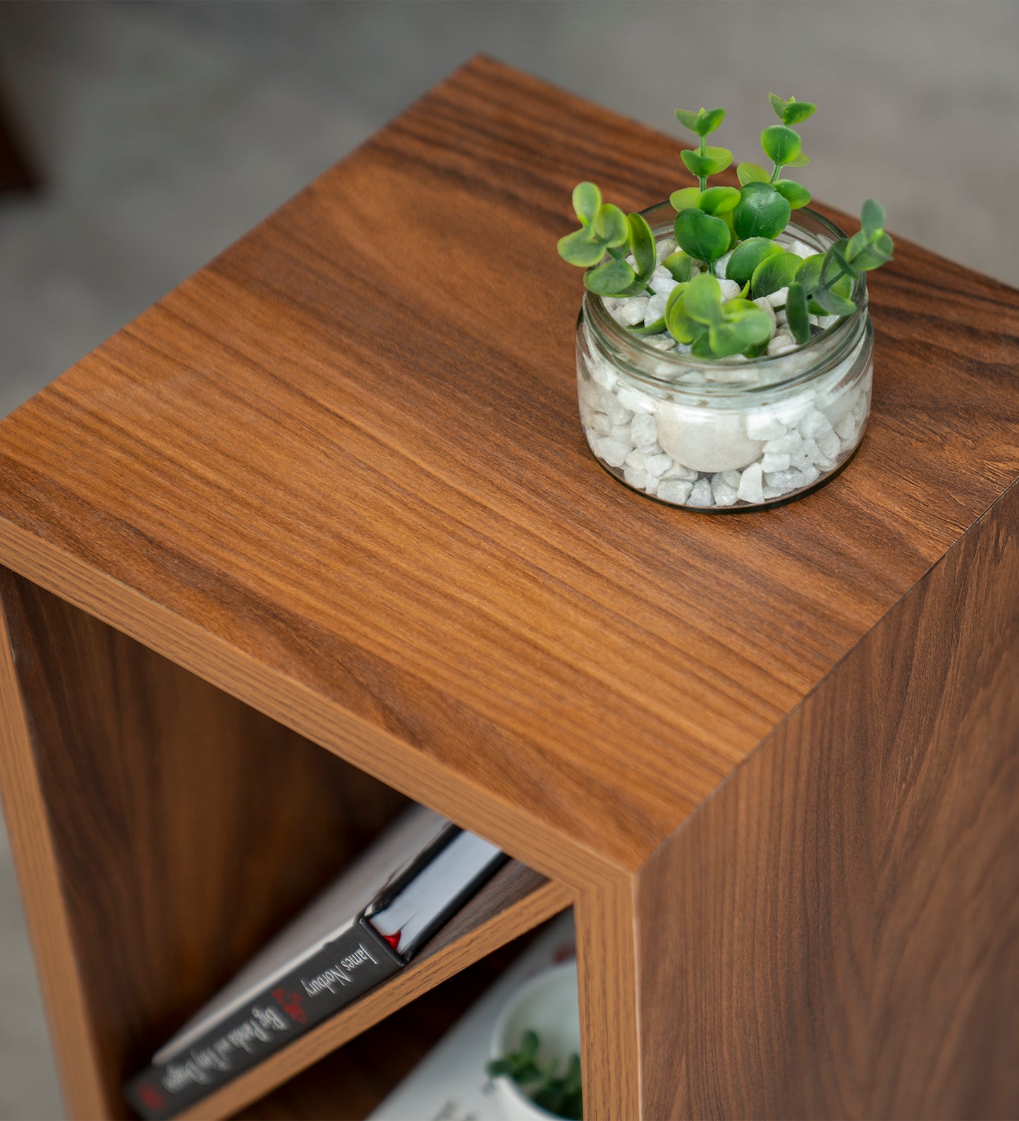 Bevel - Side Table, Small Storage and Decor, End Table, Living and Bedroom Decor, Wooden Table