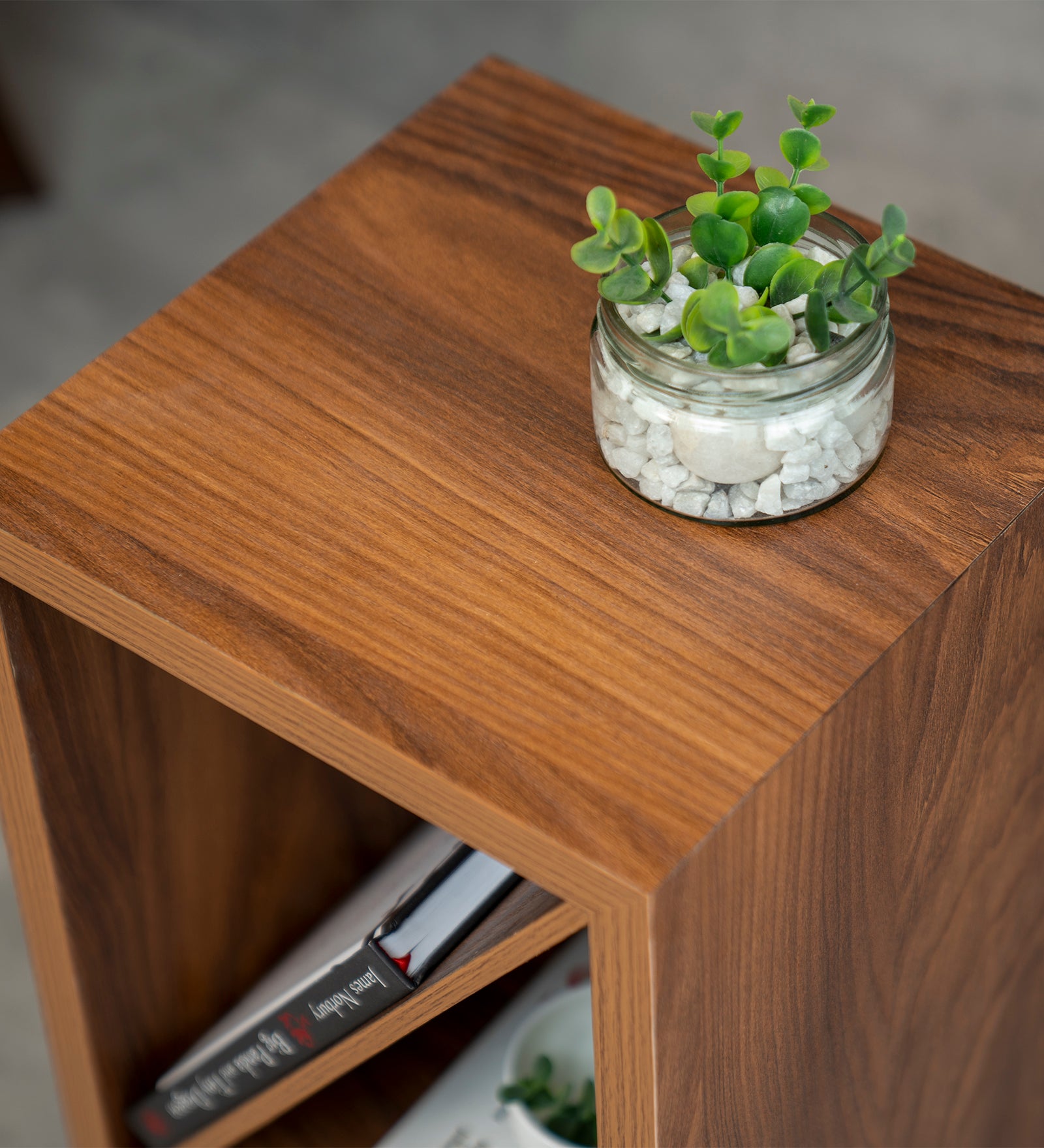 Bevel - Side Table, Small Storage and Decor, End Table, Living and Bedroom Decor, Wooden Table