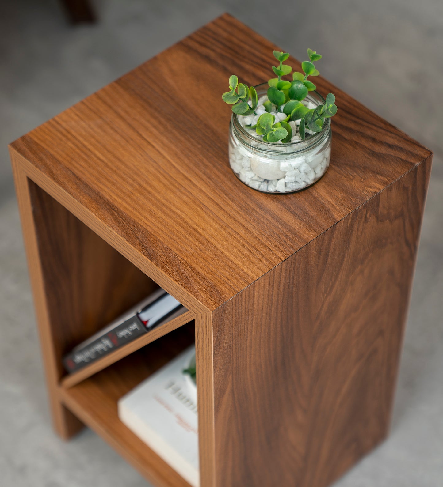 Bevel - Side Table, Small Storage and Decor, End Table, Living and Bedroom Decor, Wooden Table
