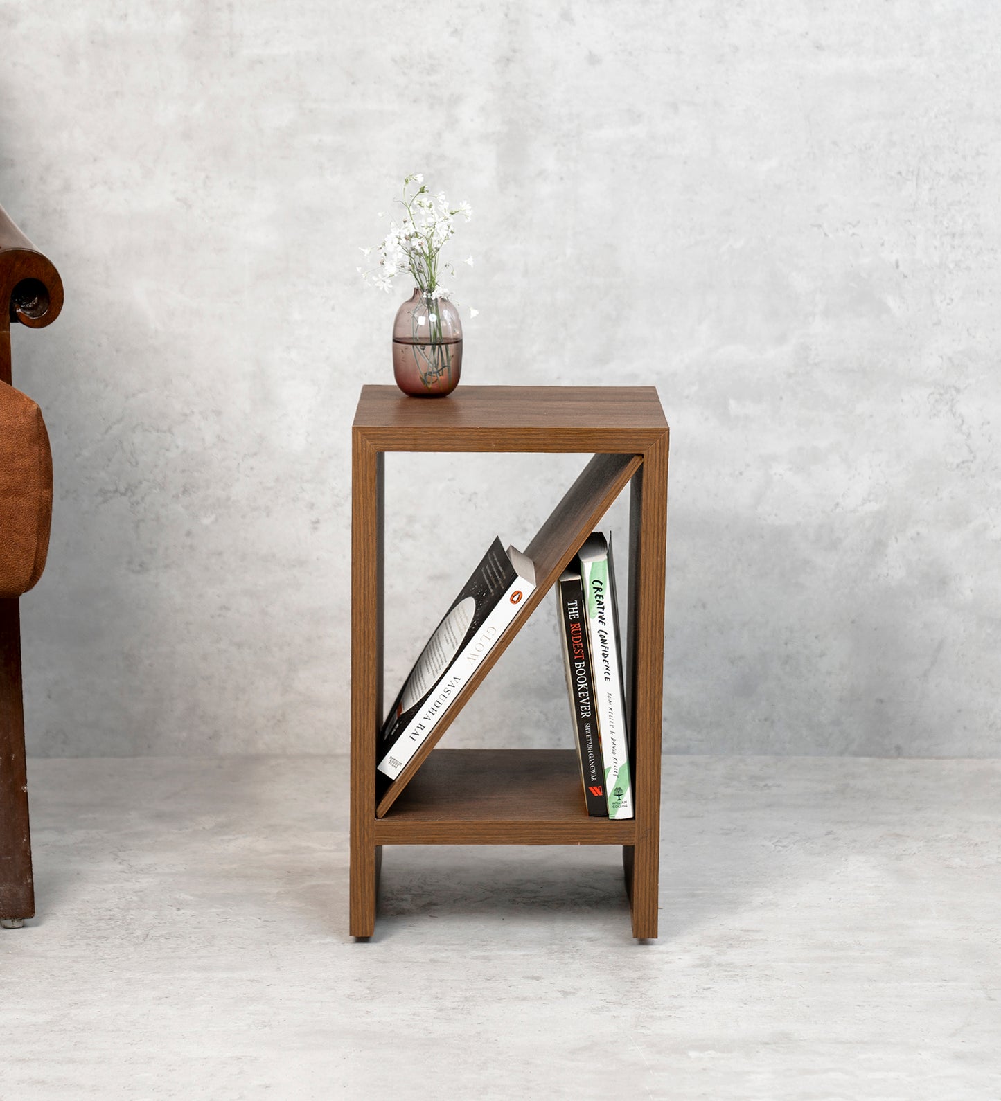 Bevel - Side Table, Small Storage and Decor, End Table, Living and Bedroom Decor, Wooden Table