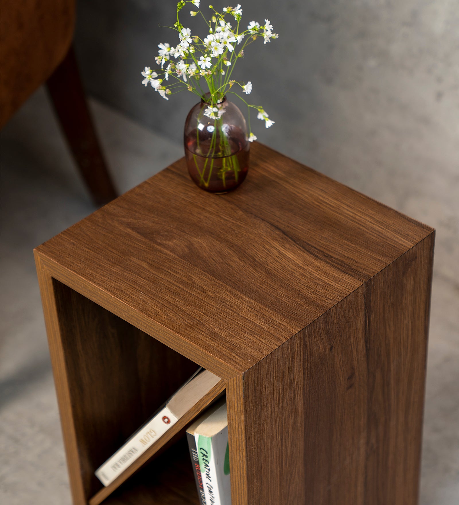 Bevel - Side Table, Small Storage and Decor, End Table, Living and Bedroom Decor, Wooden Table