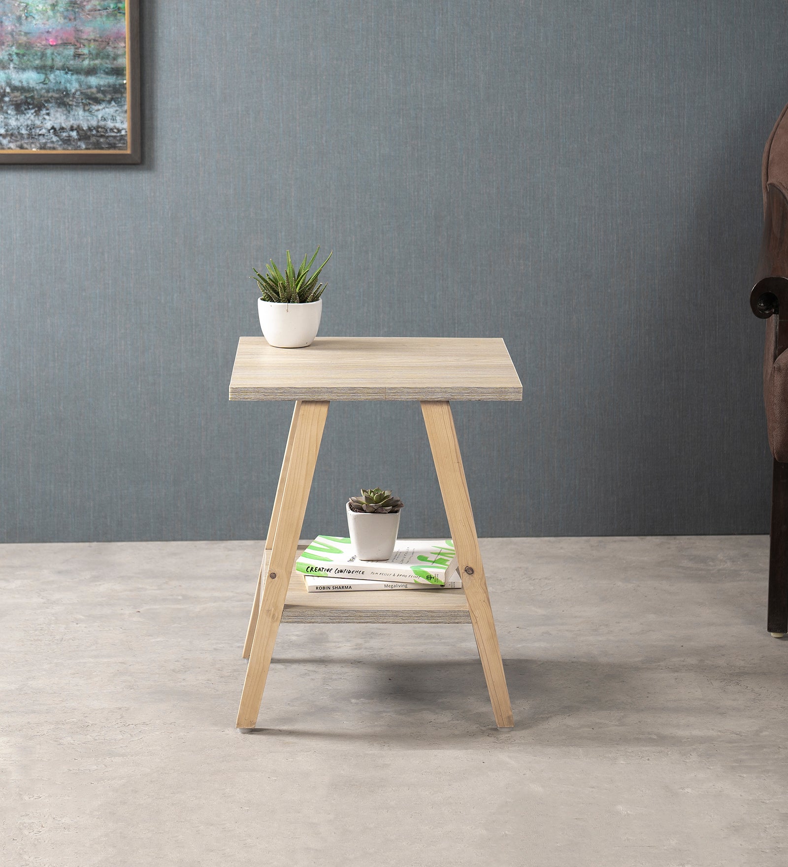 Trapezium Incline Table-  Side Table, Wooden End Table, Living Room Decor, Wooden Side Table, Living Room Table