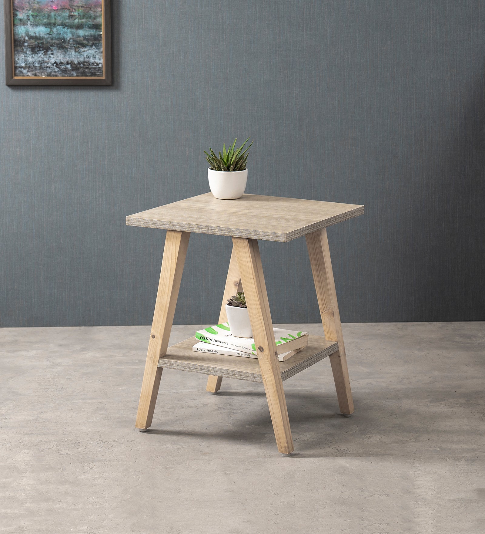 Trapezium Incline Table-  Side Table, Wooden End Table, Living Room Decor, Wooden Side Table, Living Room Table