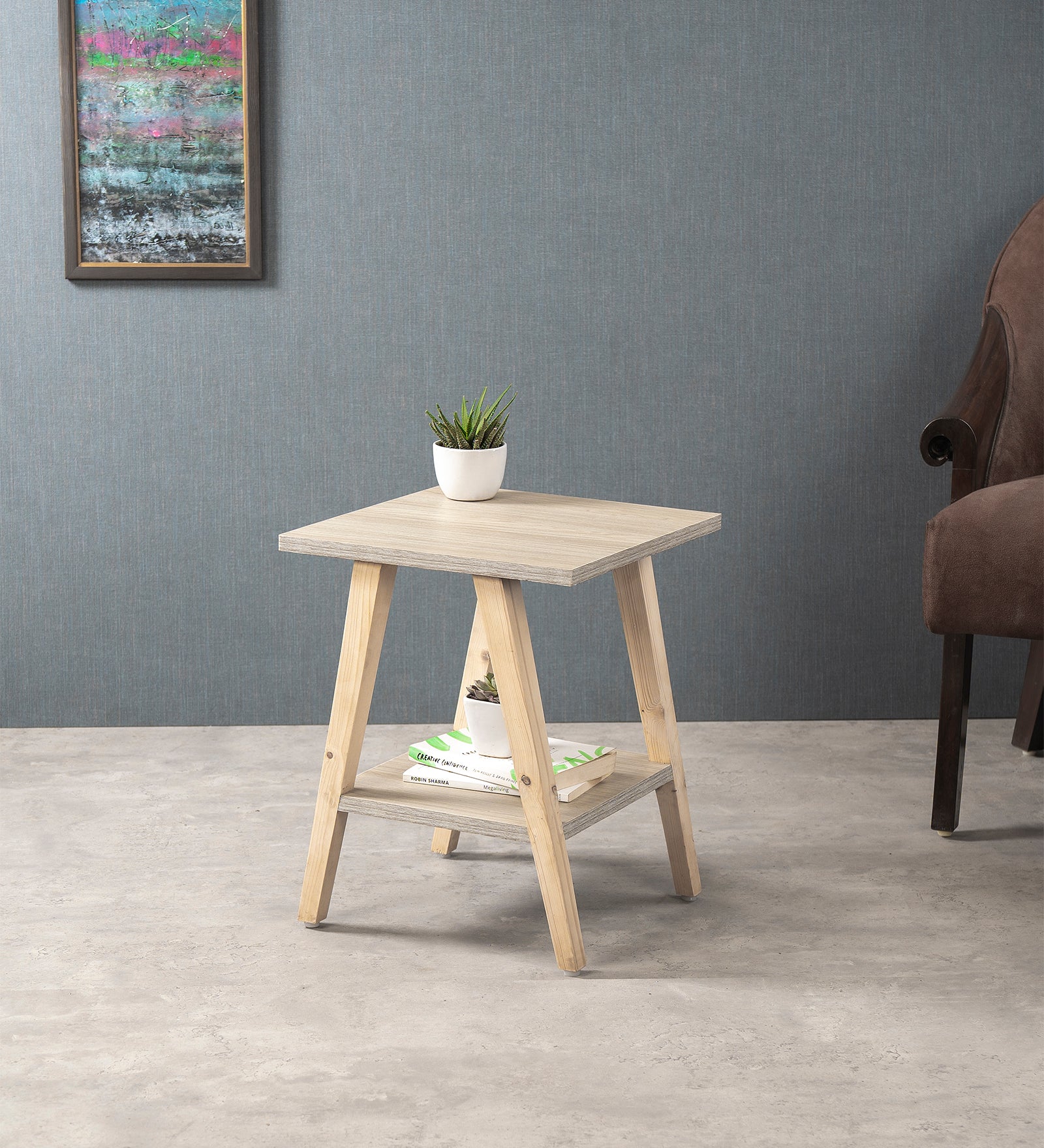 Trapezium Incline Table-  Side Table, Wooden End Table, Living Room Decor, Wooden Side Table, Living Room Table