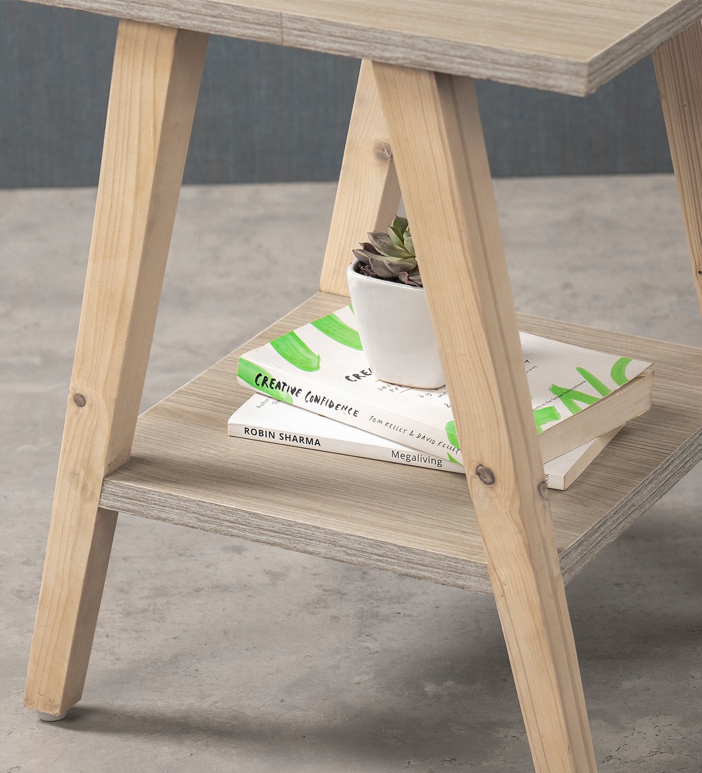 Trapezium Incline Table- Side Table, Wooden End Table, Living Room Decor, Wooden Side Table, Living Room Table