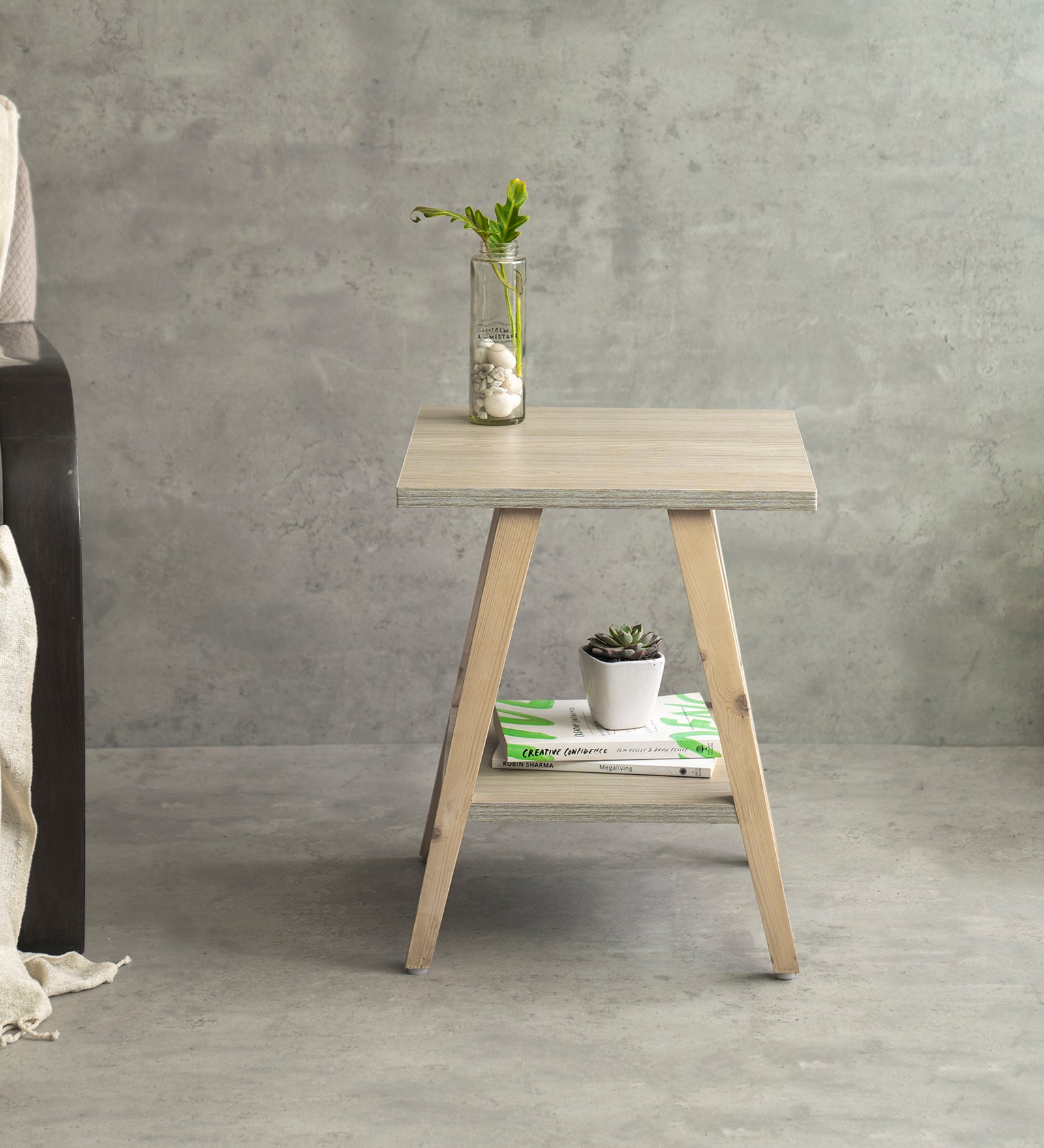 Trapezium Incline Table-  Side Table, Wooden End Table, Living Room Decor, Wooden Side Table, Living Room Table