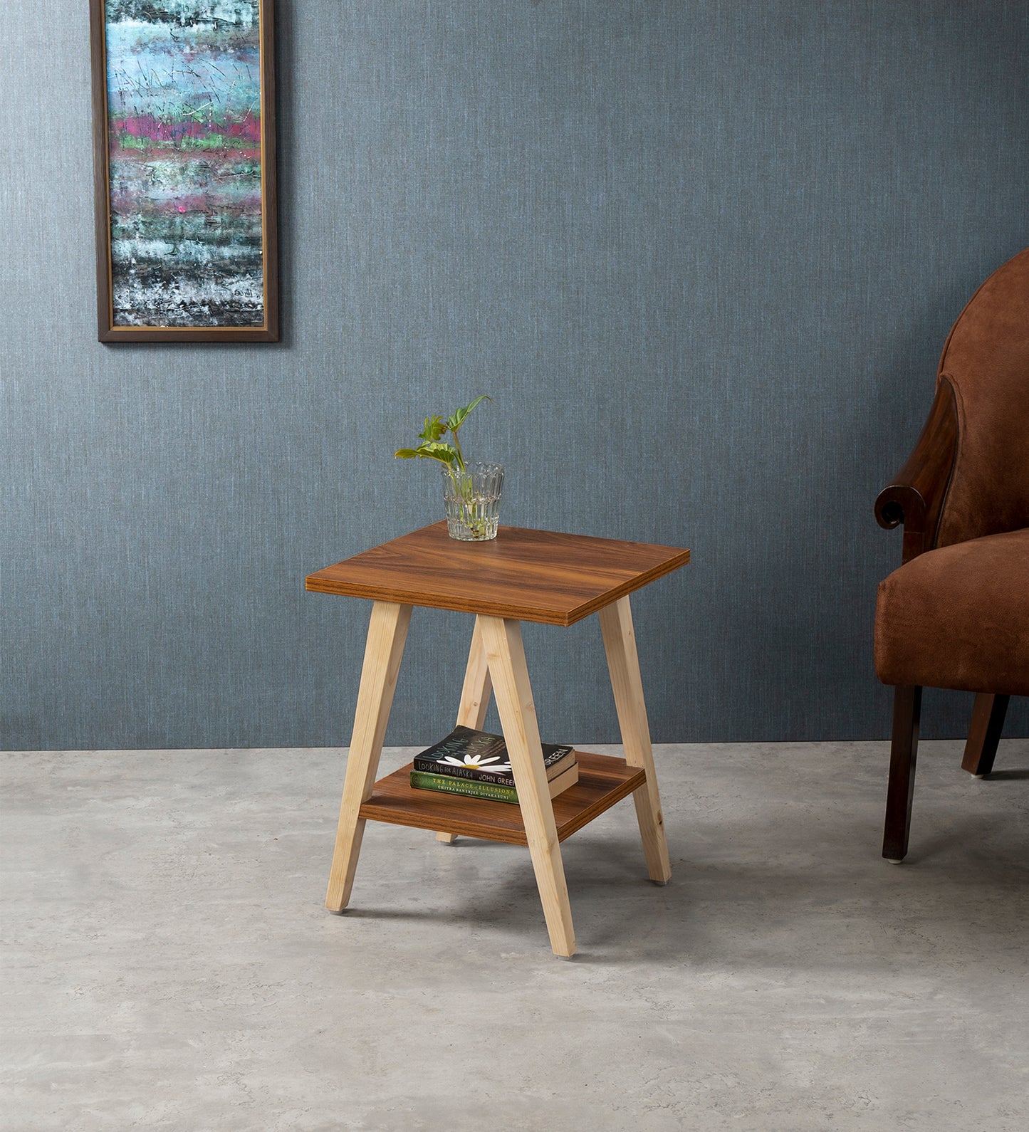Trapezium Incline Table- Side Table, Wooden End Table, Living Room Decor, Wooden Side Table, Living Room Table