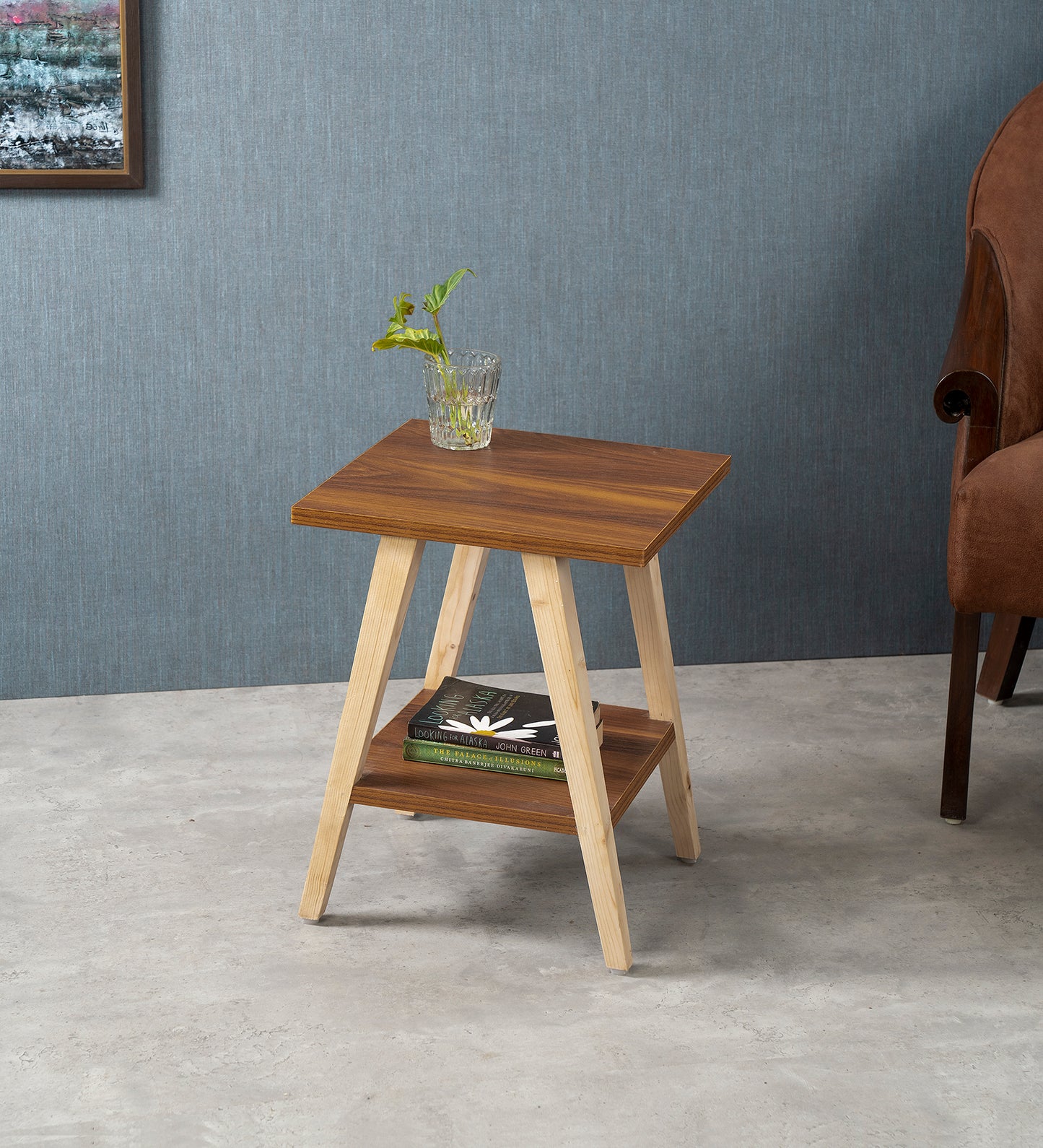 Trapezium Incline Table- Side Table, Wooden End Table, Living Room Decor, Wooden Side Table, Living Room Table