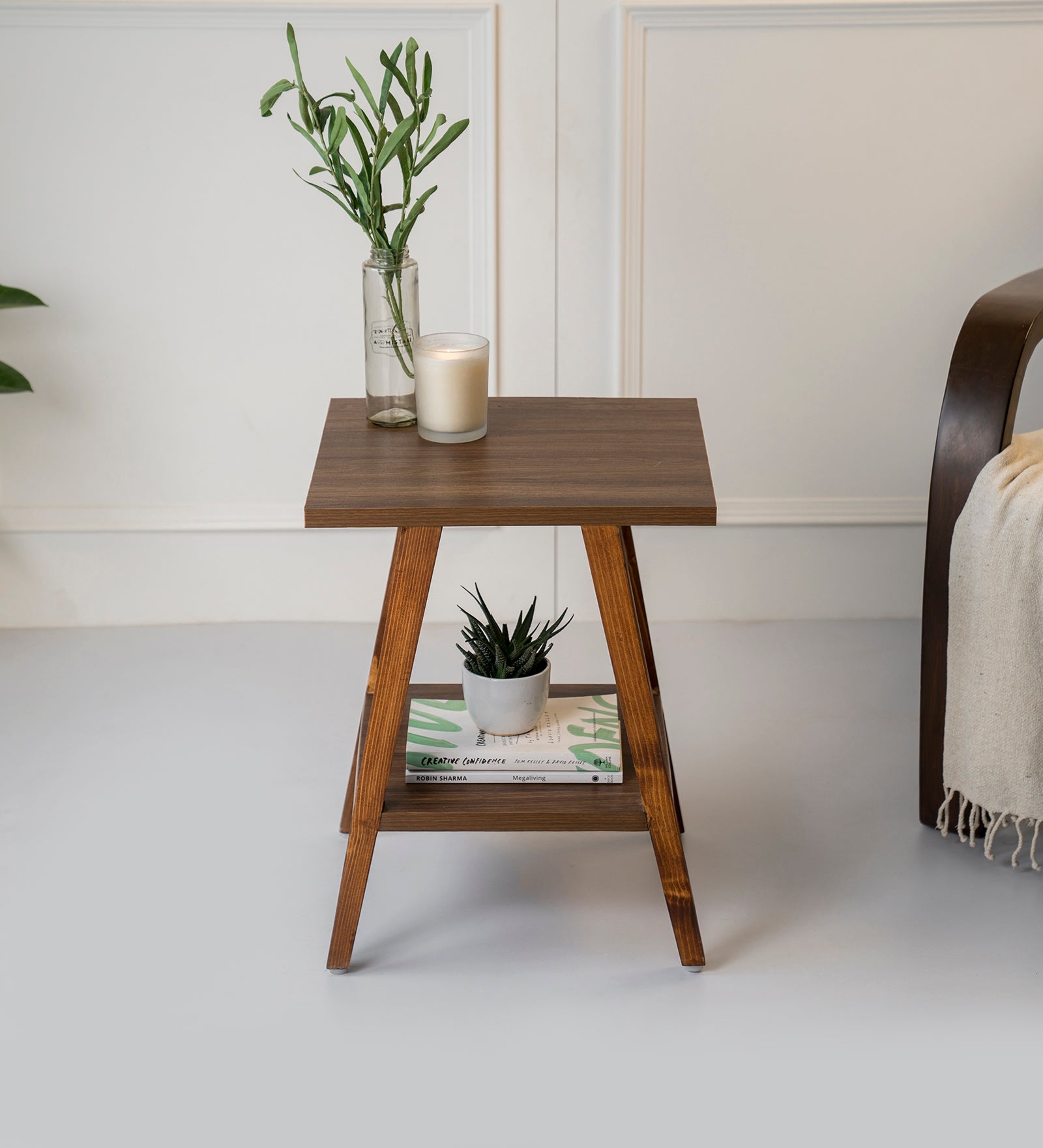 Trapezium Incline Table-  Side Table, Wooden End Table, Living Room Decor, Wooden Side Table, Living Room Table
