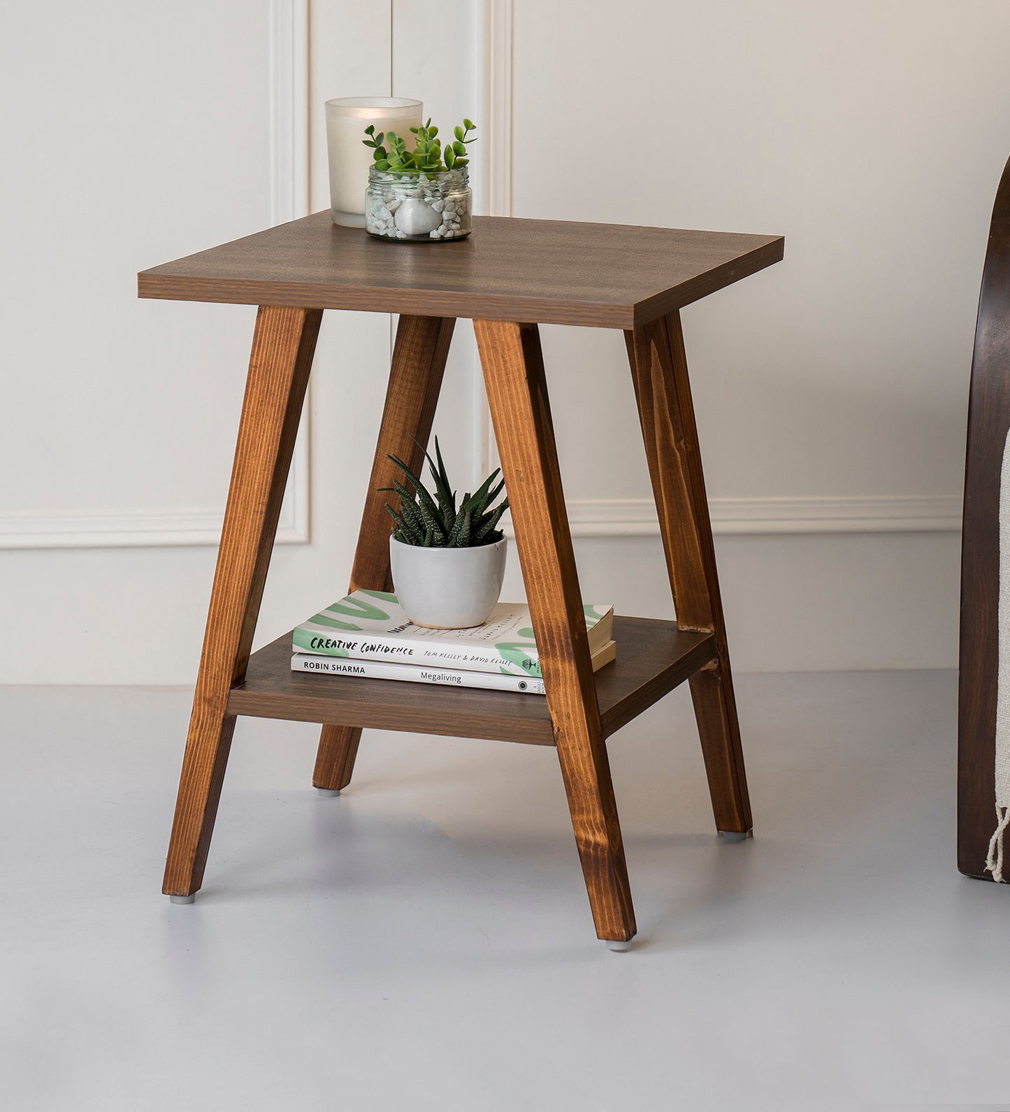 Trapezium Incline Table- Side Table, Wooden End Table, Living Room Decor, Wooden Side Table, Living Room Table
