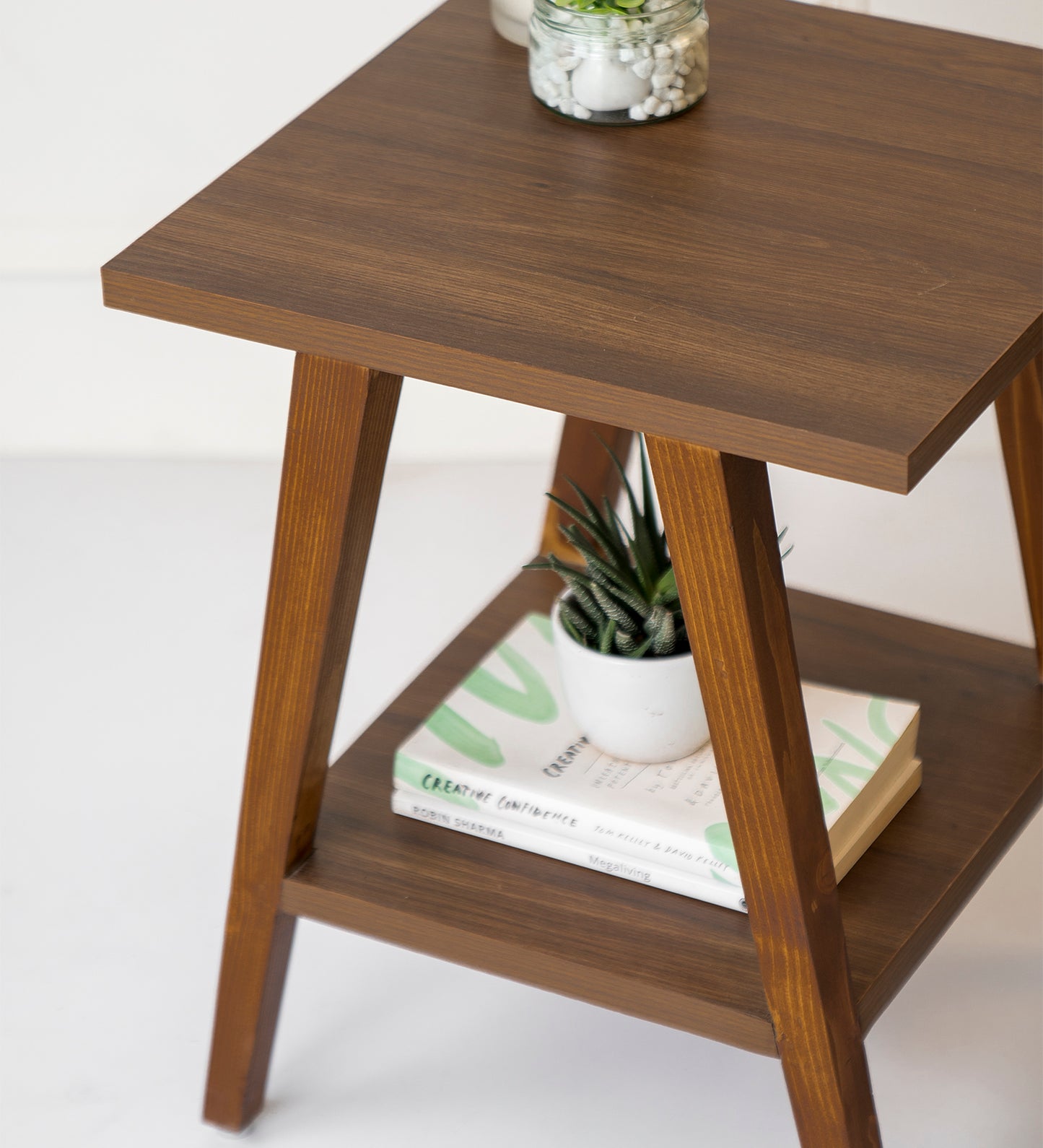 Trapezium Incline Table- Side Table, Wooden End Table, Living Room Decor, Wooden Side Table, Living Room Table