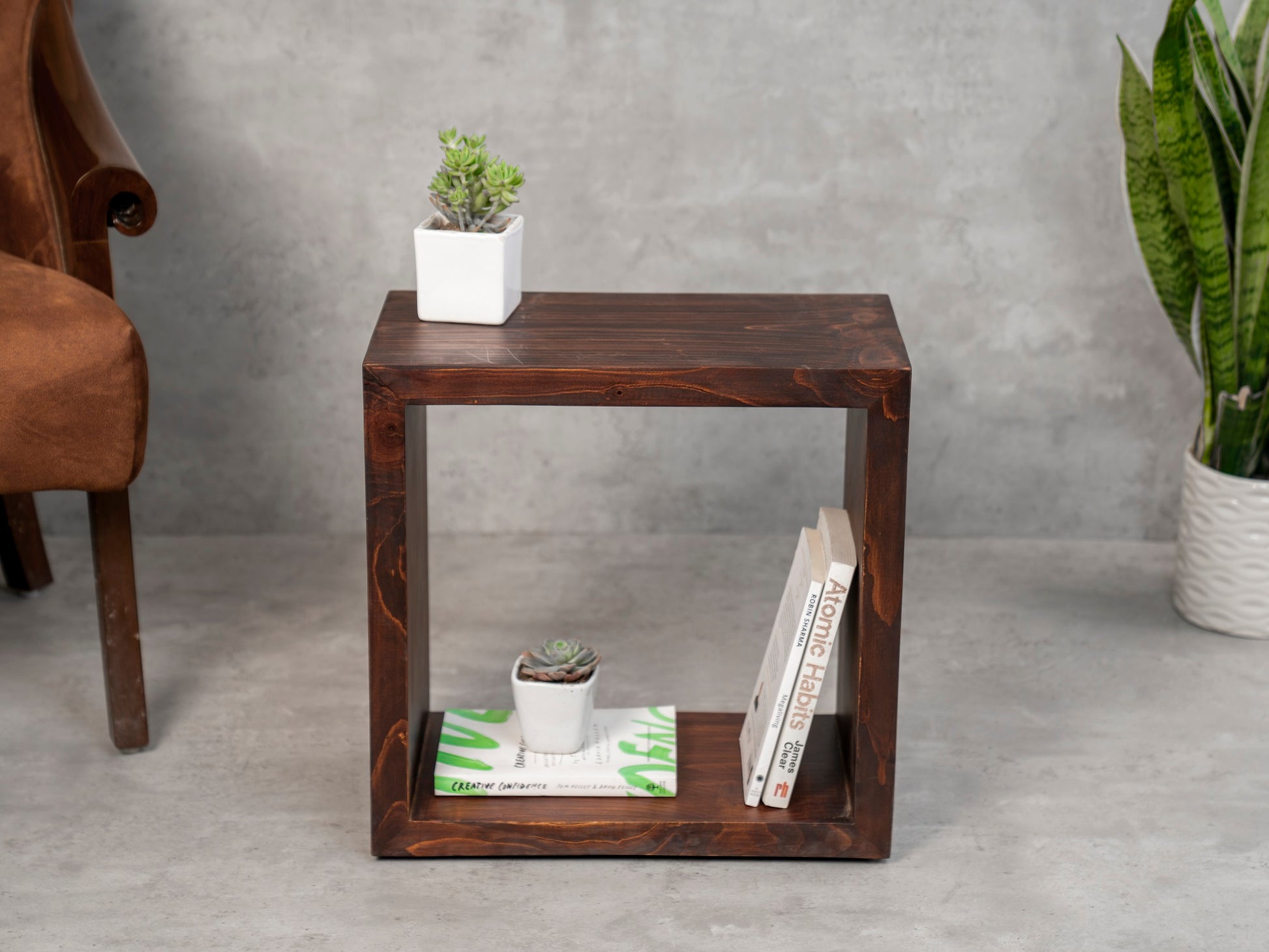 Side Table, Wooden End Table, Living Room Decor, Wooden Side Table, Living Room Table