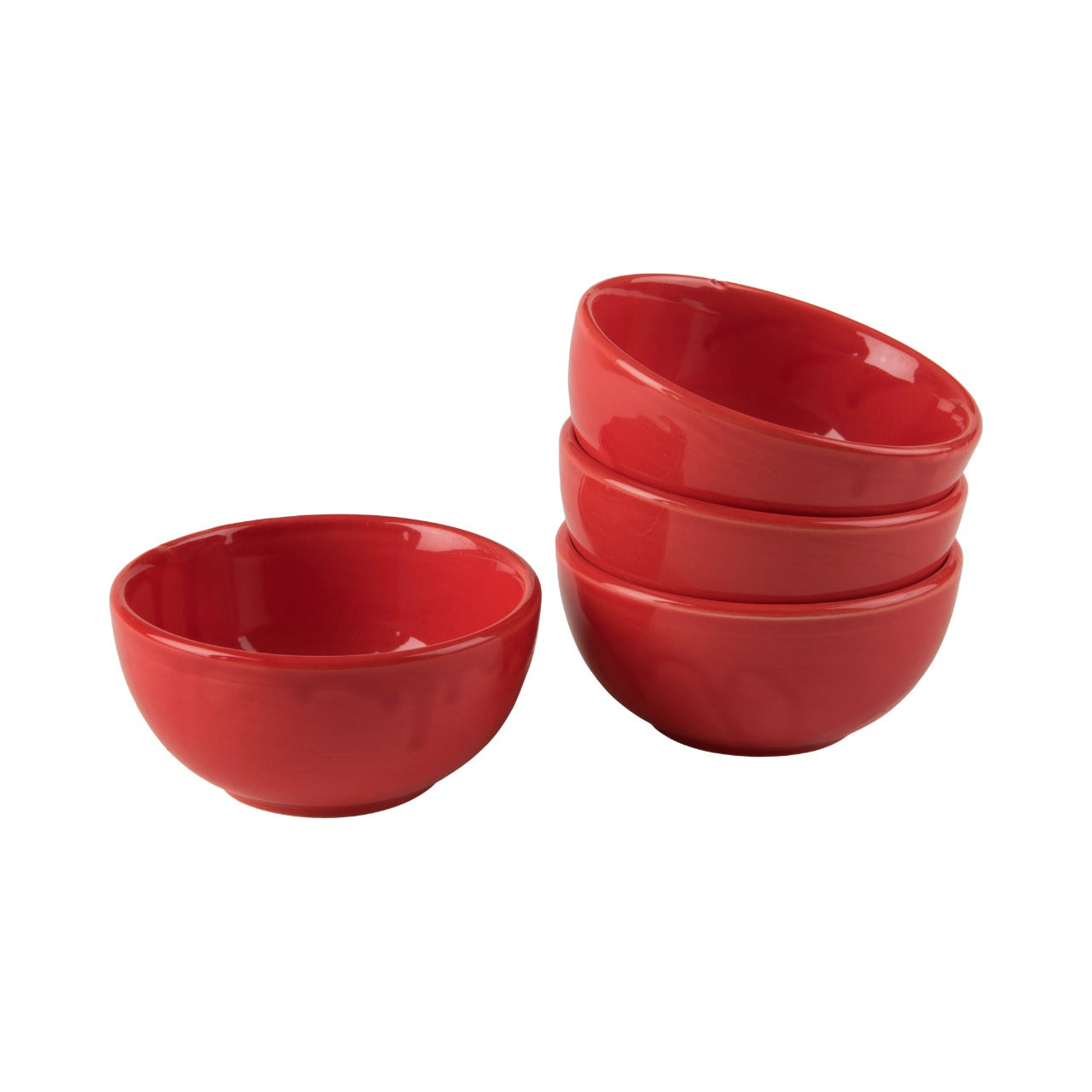 Red Snack Bowls