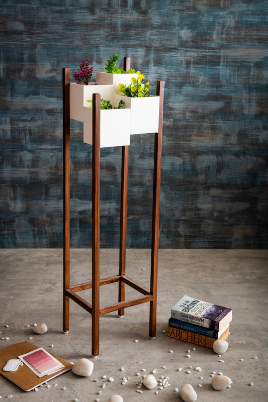 Wooden Planter Indoor Stand