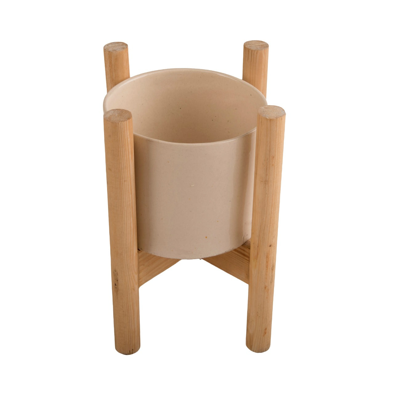 Indoor Ceramic and Wooden Planters
