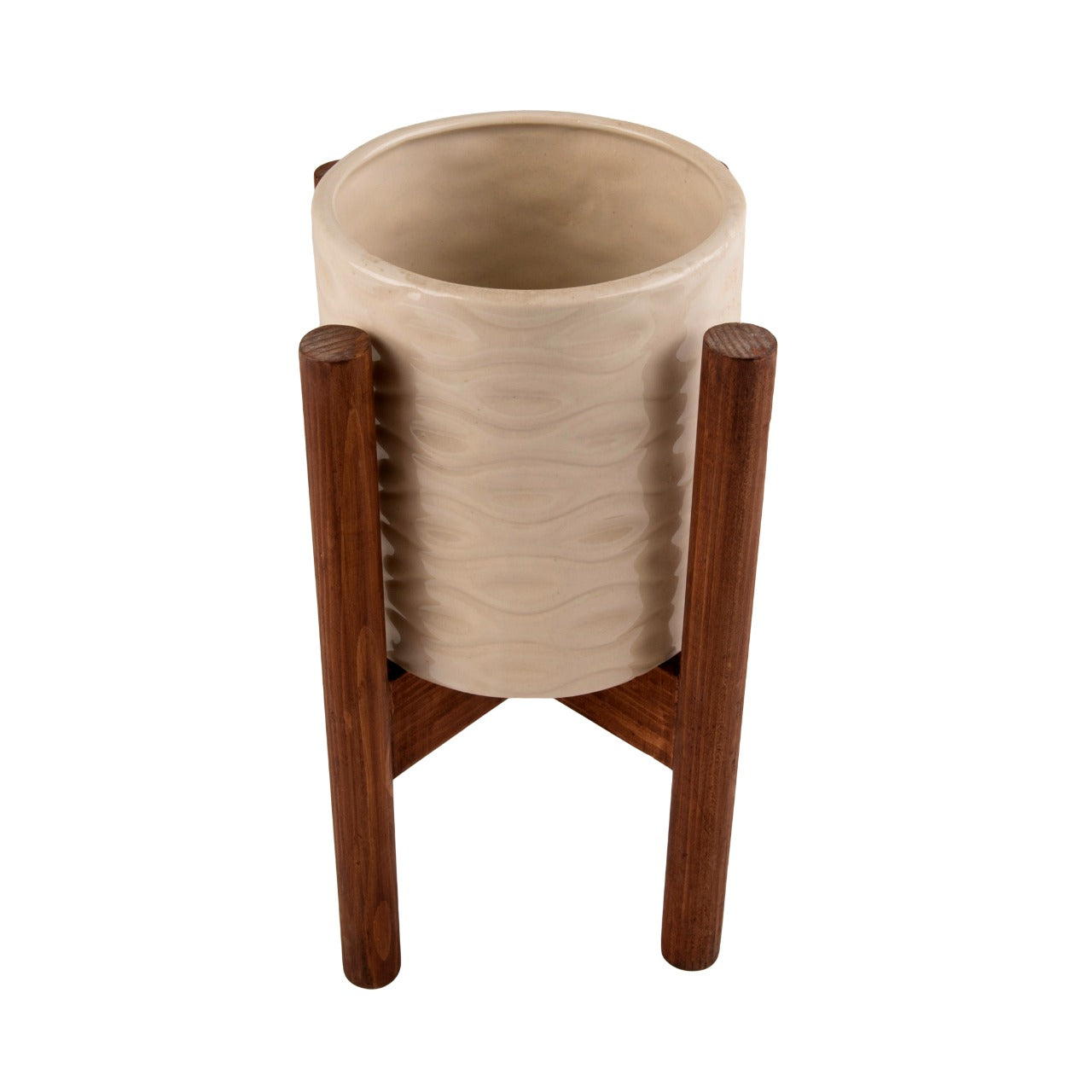 Indoor Ceramic and Wooden Planters