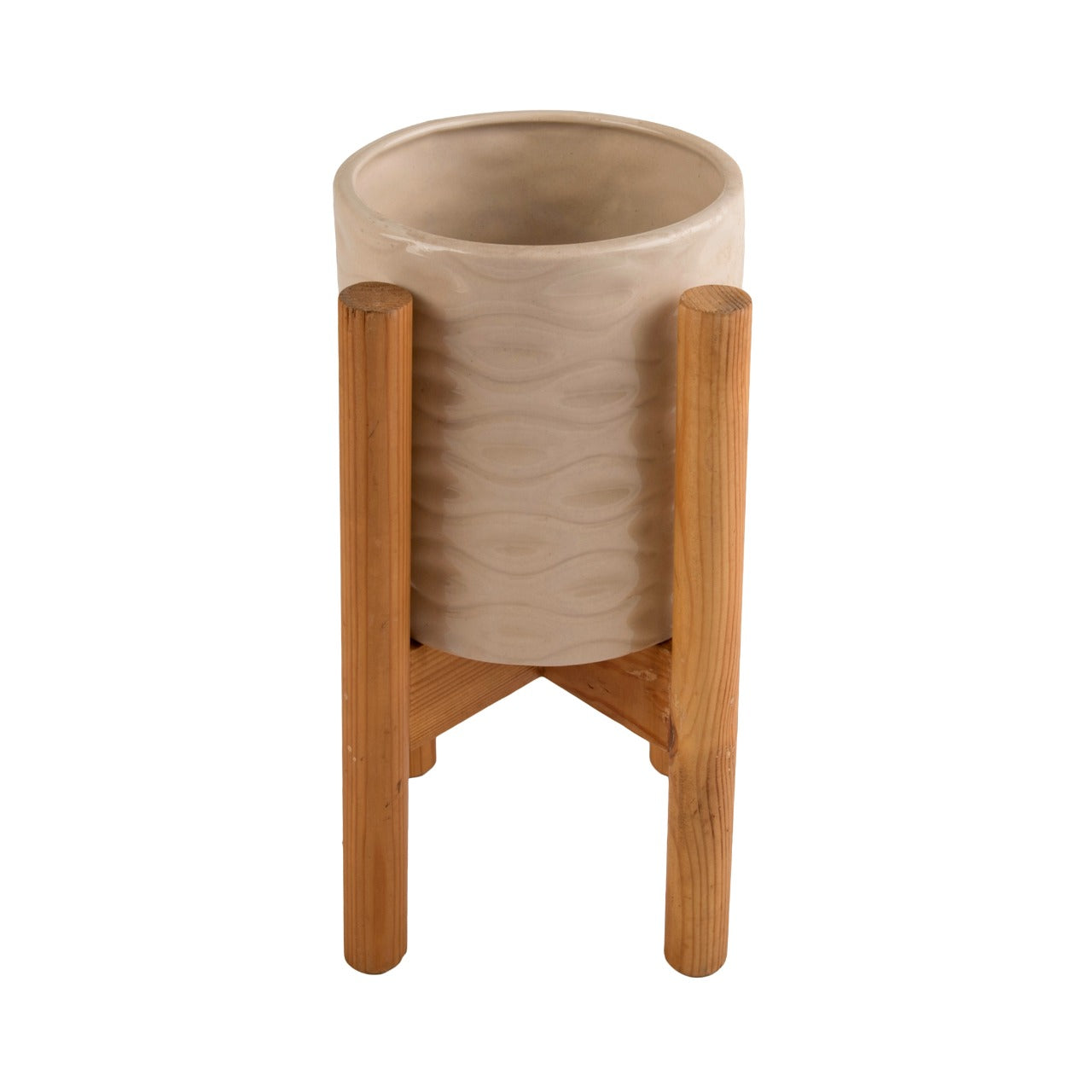 Indoor Ceramic and Wooden Planters