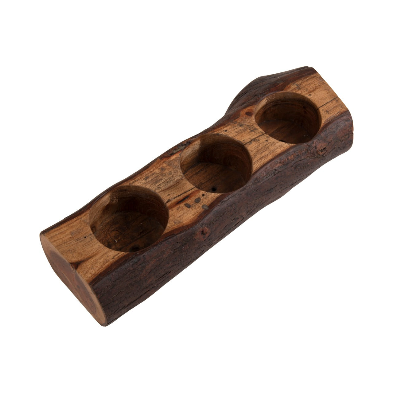 Wooden Log Planter, Desk Planter