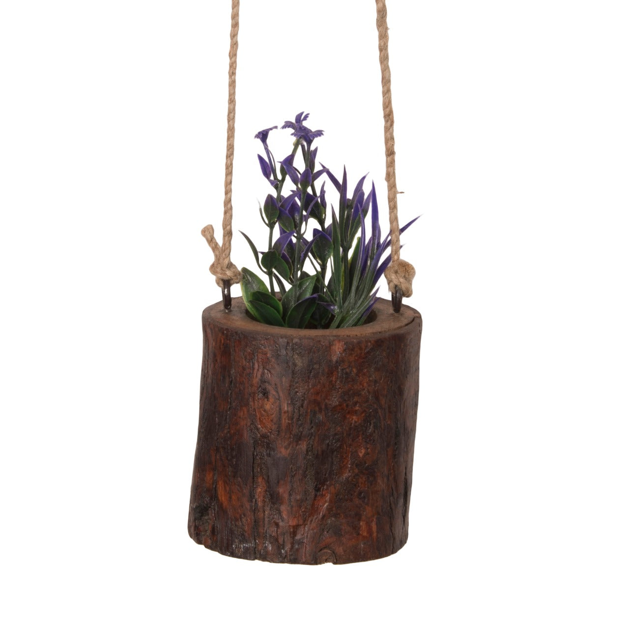 Hanging Wooden Log Planters