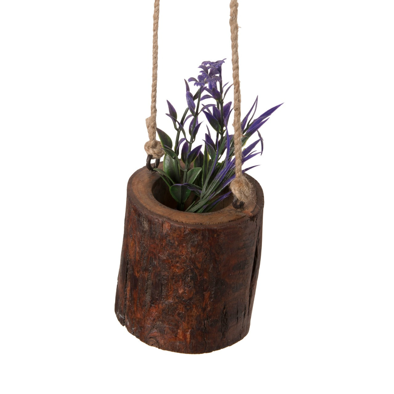 Hanging Wooden Log Planters